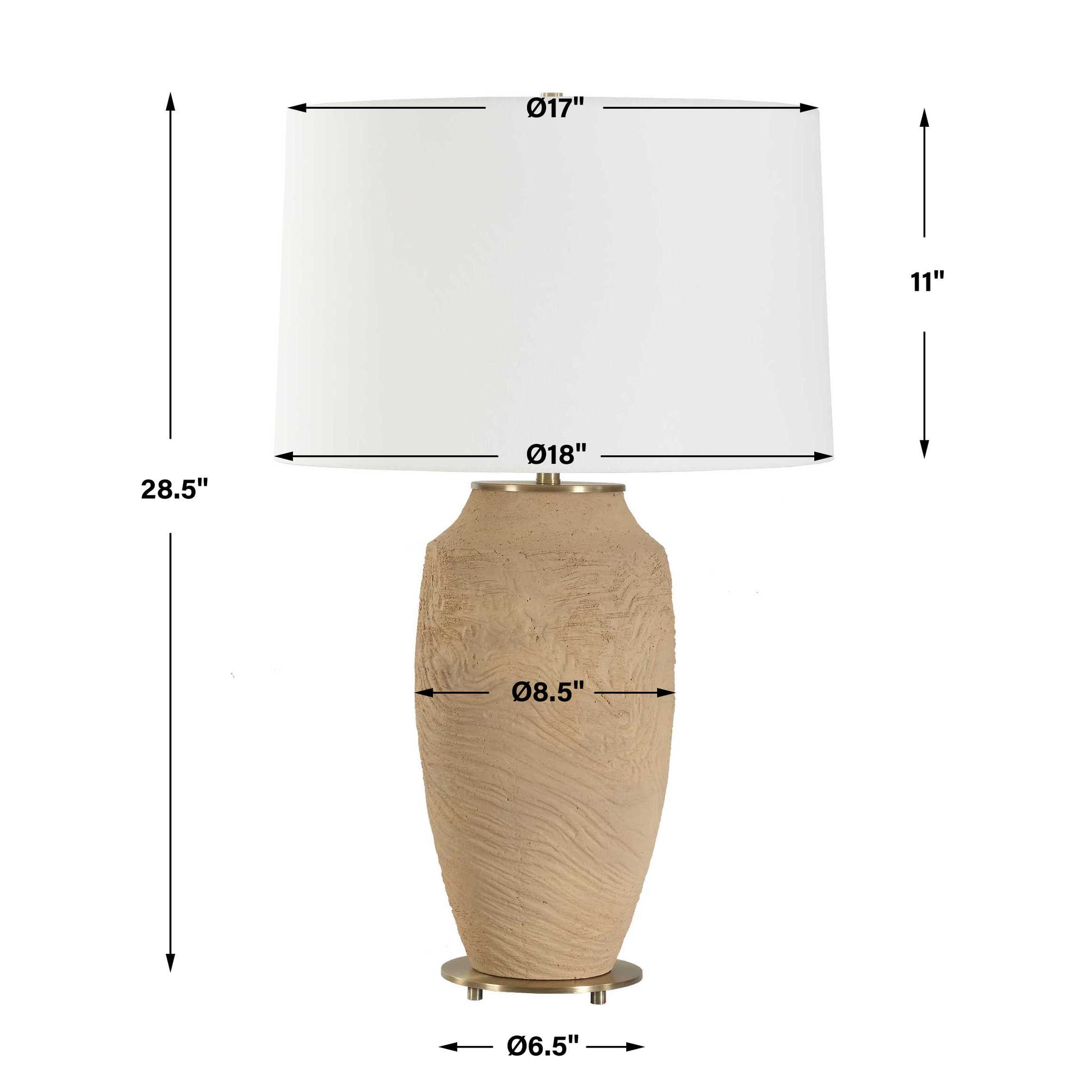 Uttermost Sandstone Flow Terracotta Table Lamp