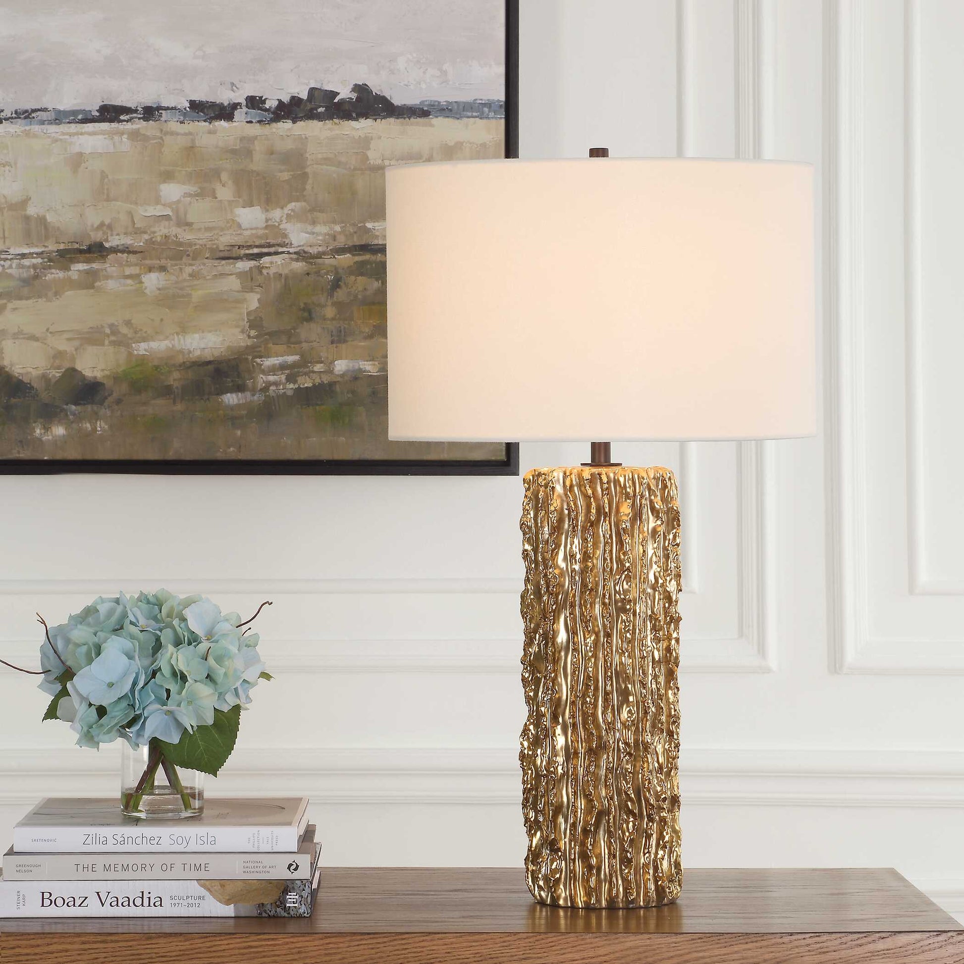 Uttermost Echo Golden Table Lamp