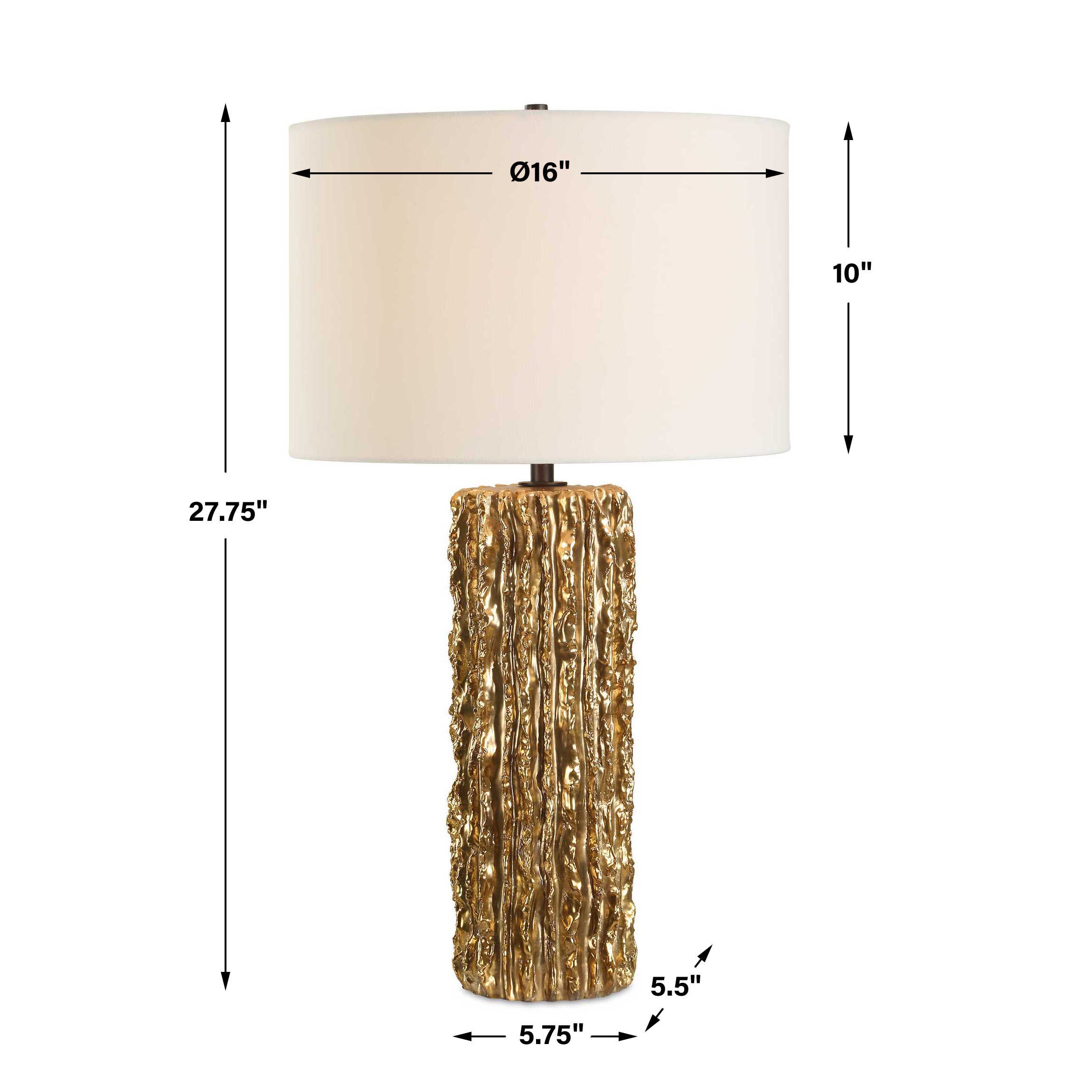 Uttermost Echo Golden Table Lamp