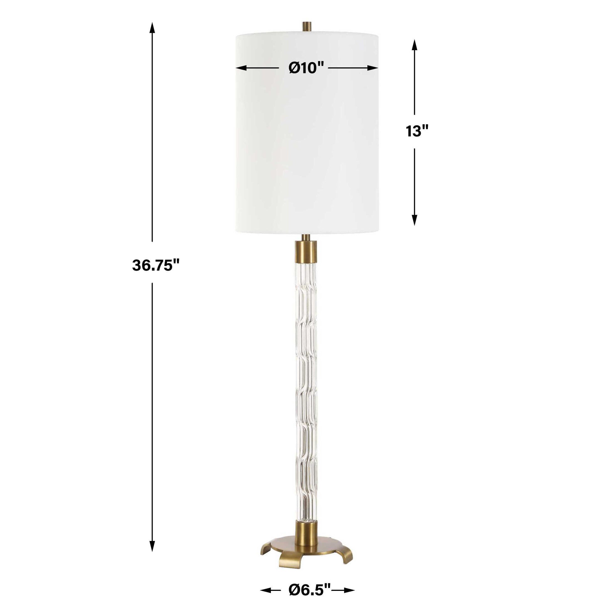 Uttermost York Crystal Buffet Lamp