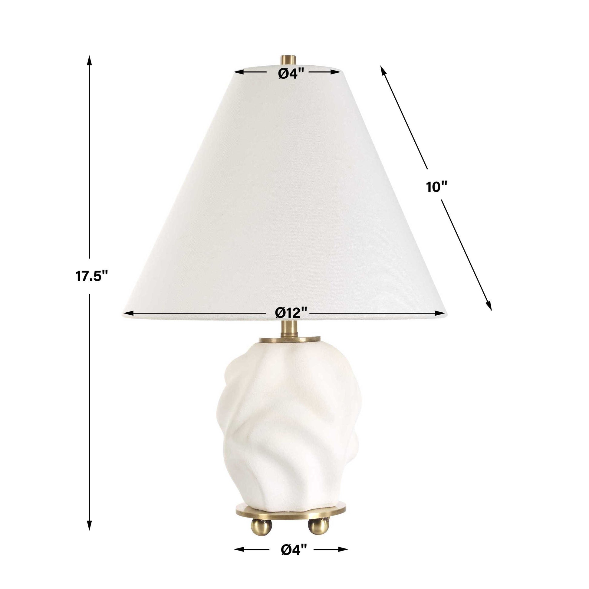 Uttermost Bora White Accent Lamp