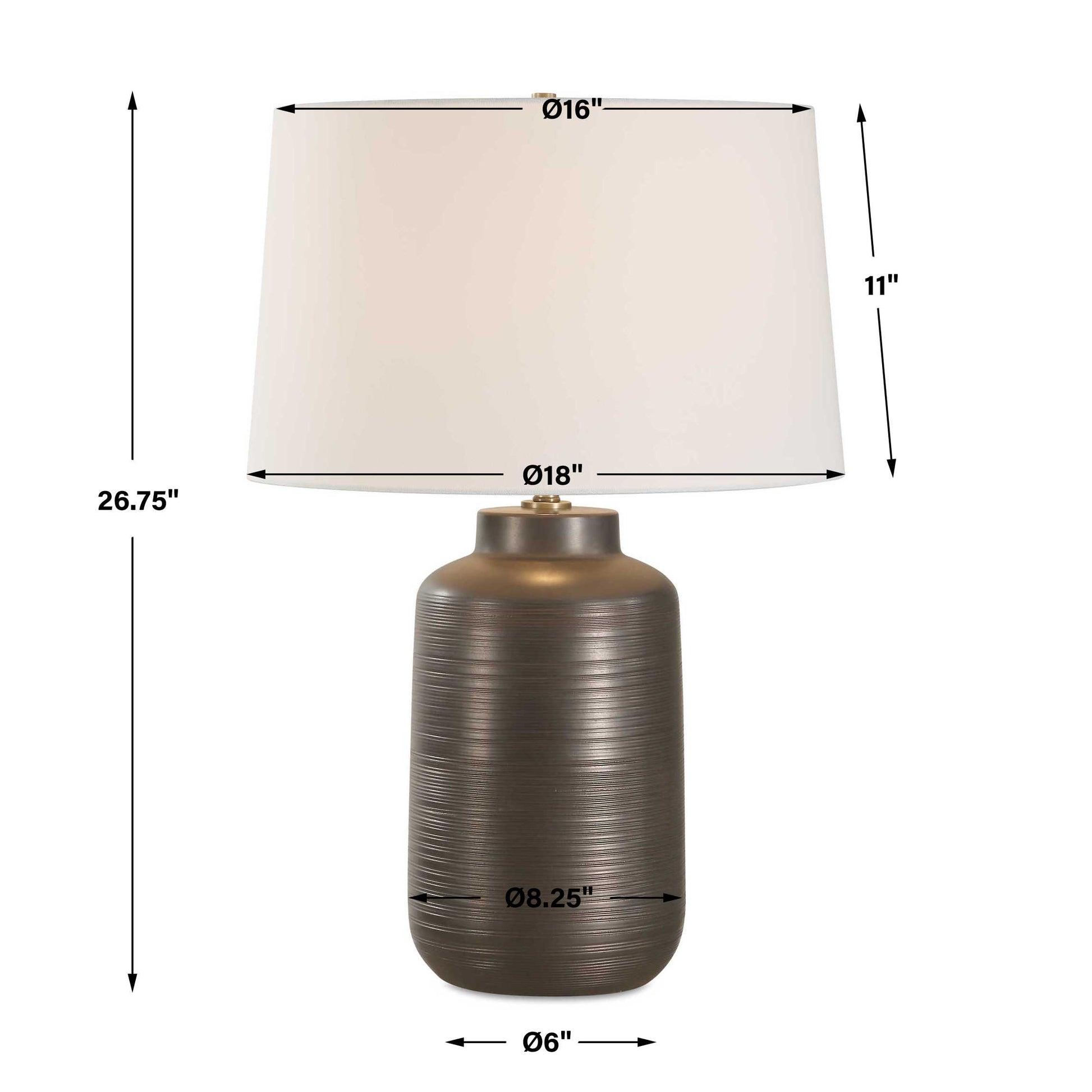 Uttermost Calderone Bronze Table Lamp
