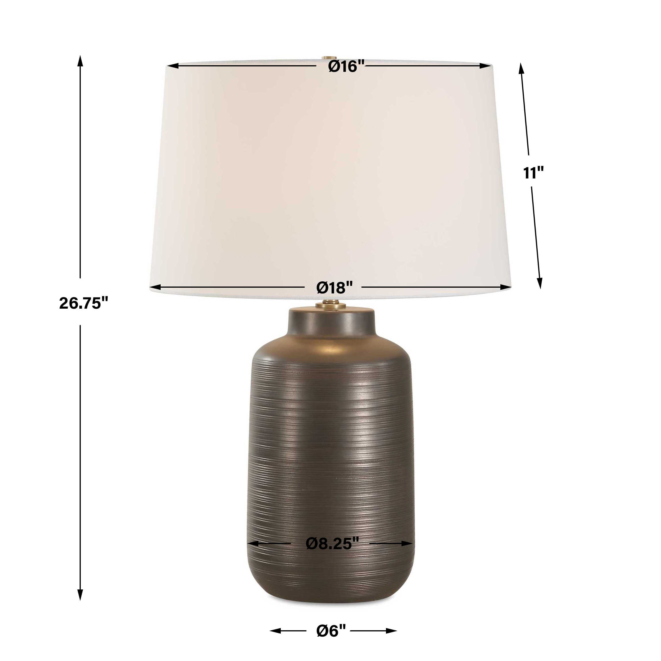 Uttermost Calderone Bronze Table Lamp