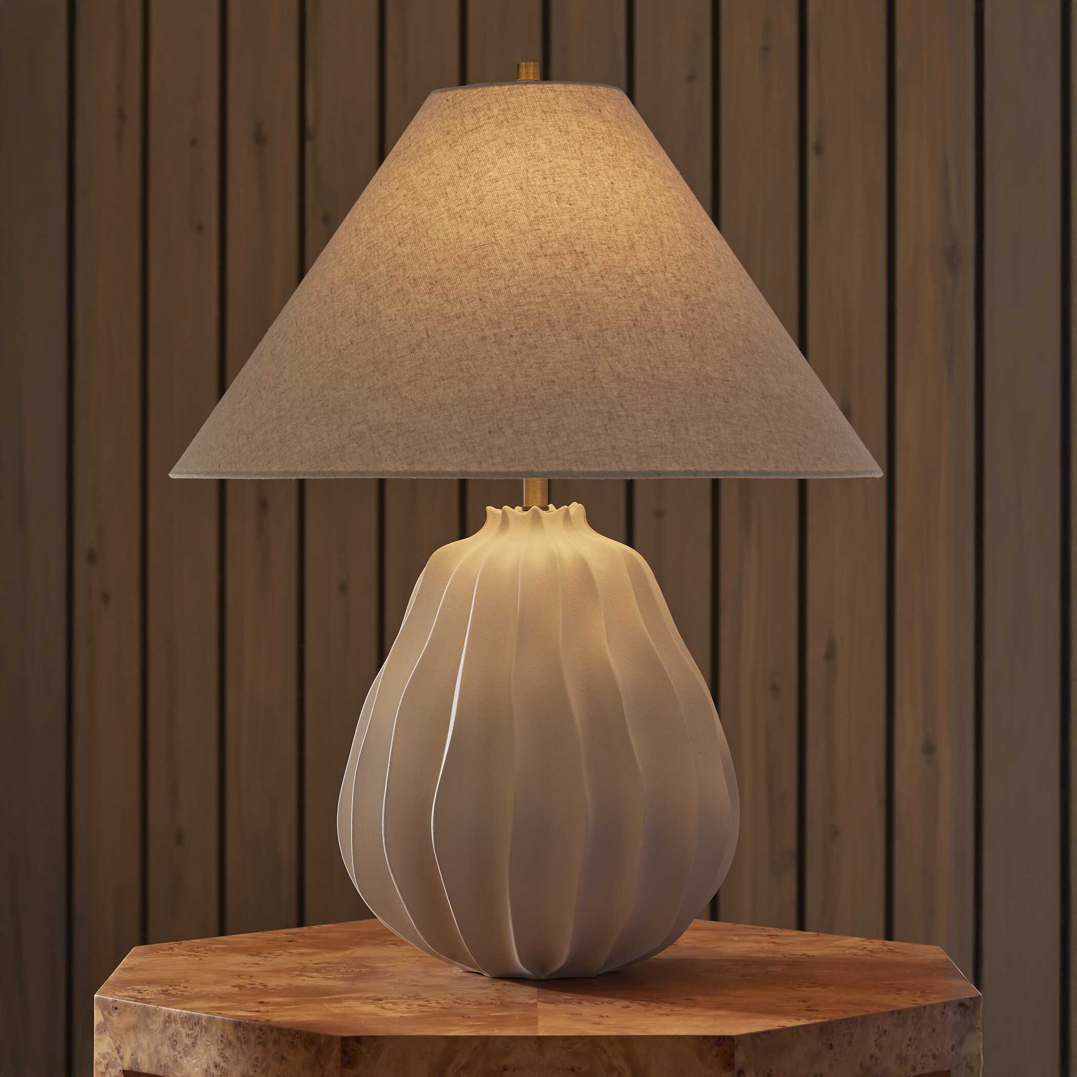Uttermost Javary Matte Beige Table Lamp