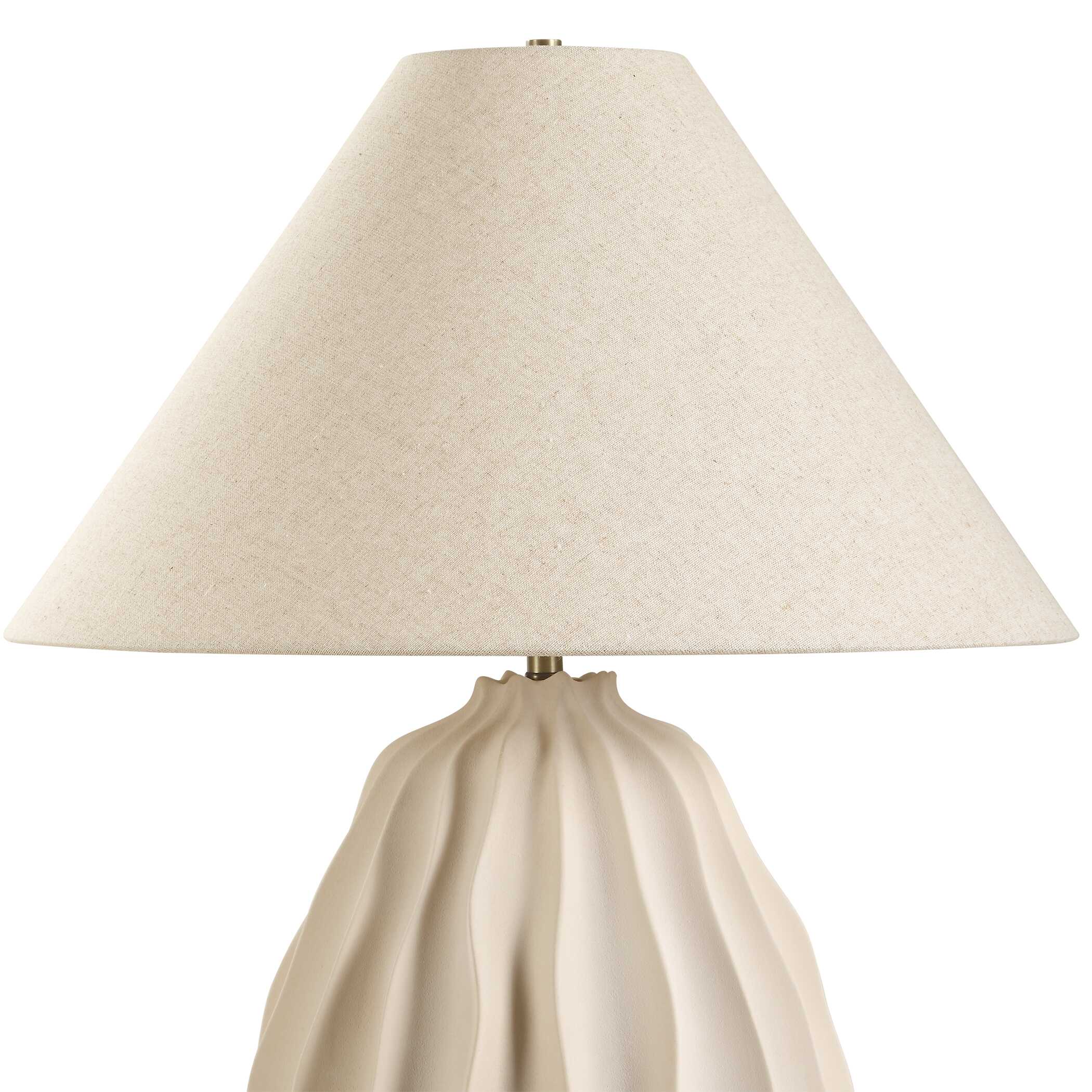 Uttermost Javary Matte Beige Table Lamp