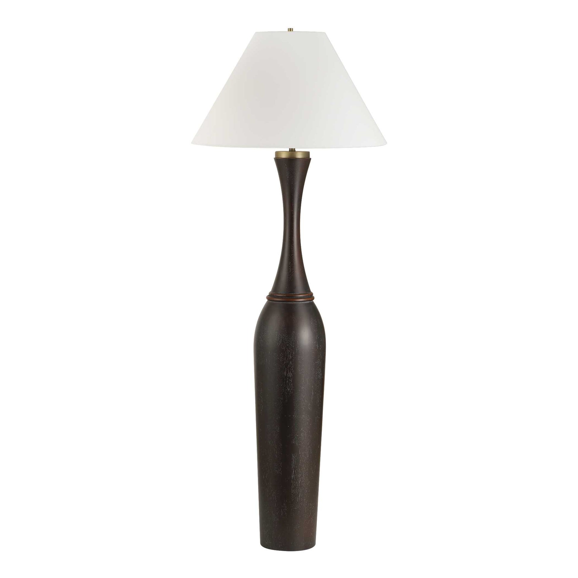 Uttermost Pravin Dark Wood Floor Lamp