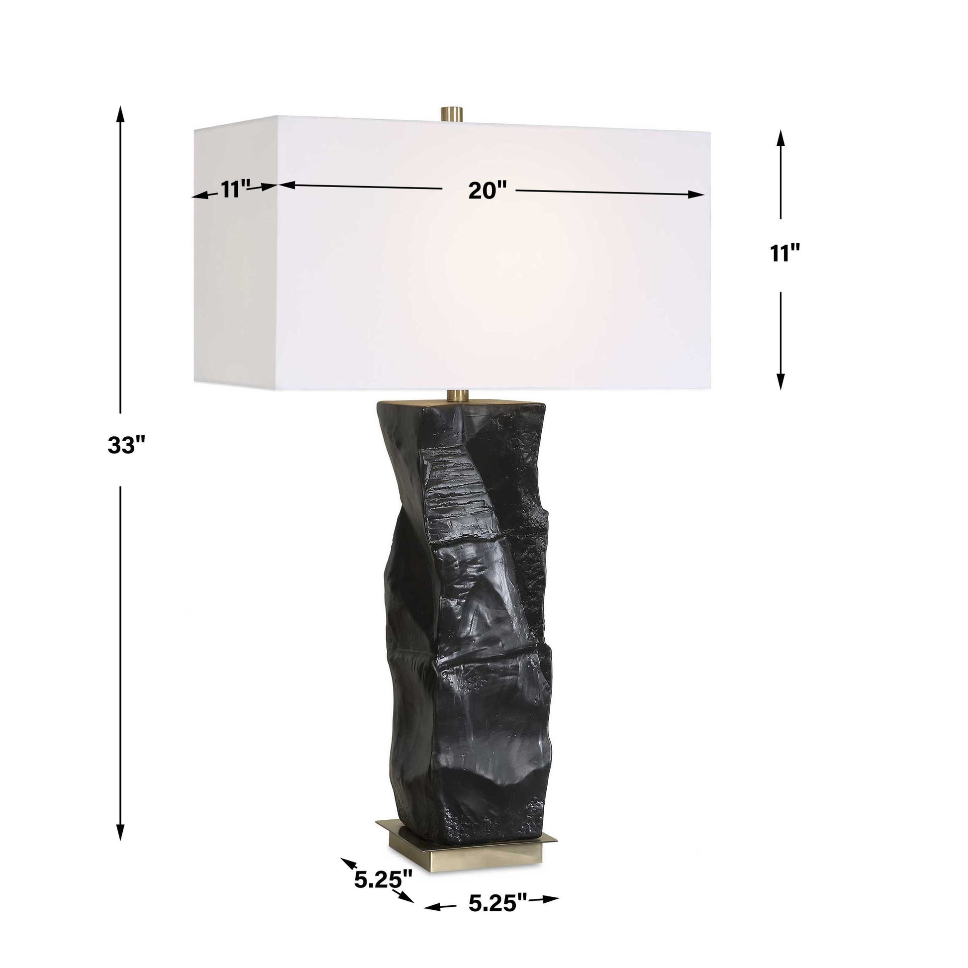 Uttermost Altaria Black Table Lamp