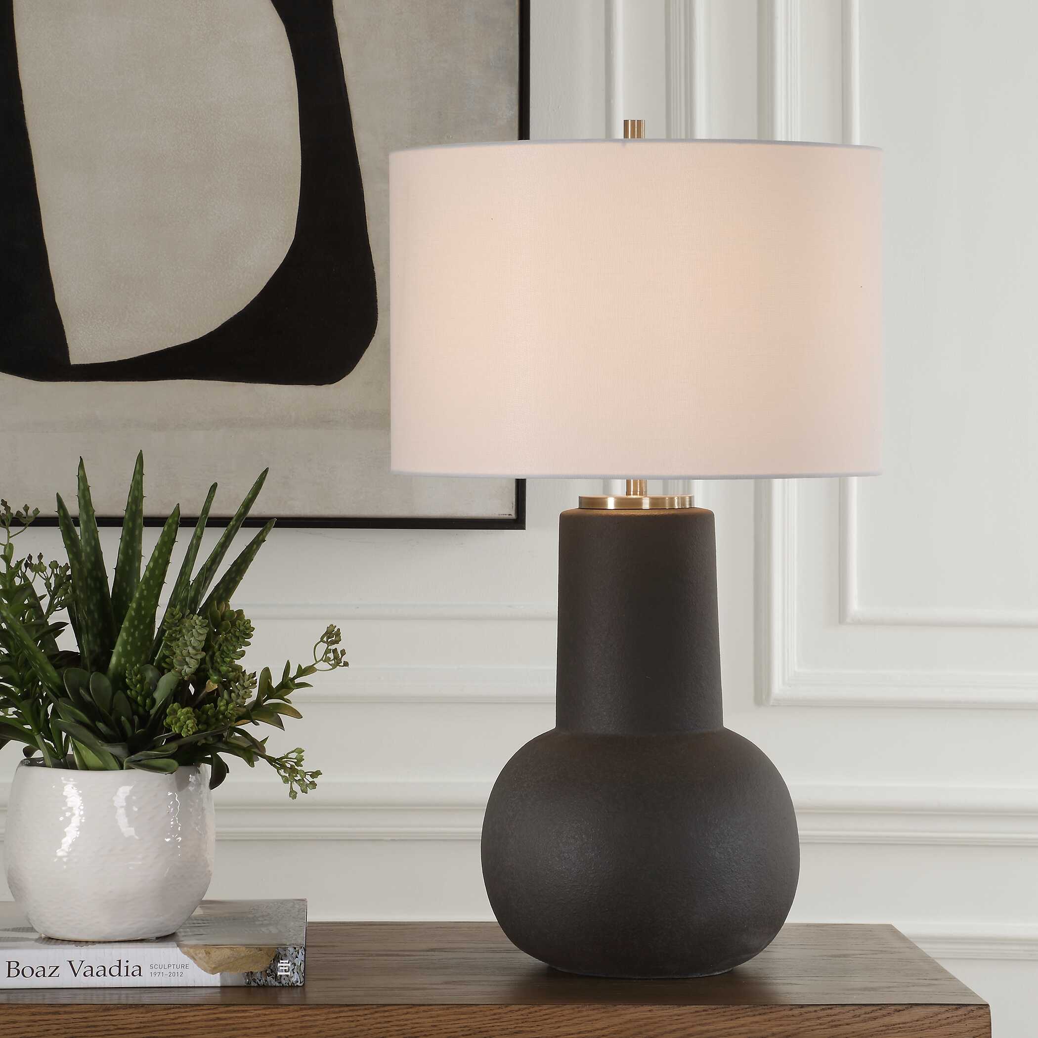 Uttermost Robson Rustic Bronze Table Lamp