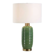 Silverdale Green Ceramic Table Lamp