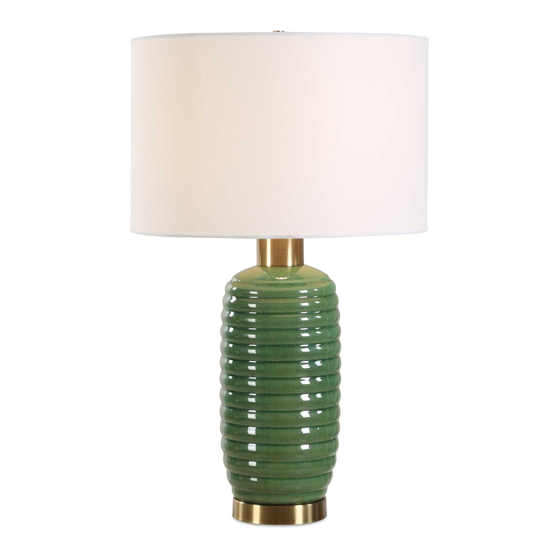 Silverdale Green Ceramic Table Lamp