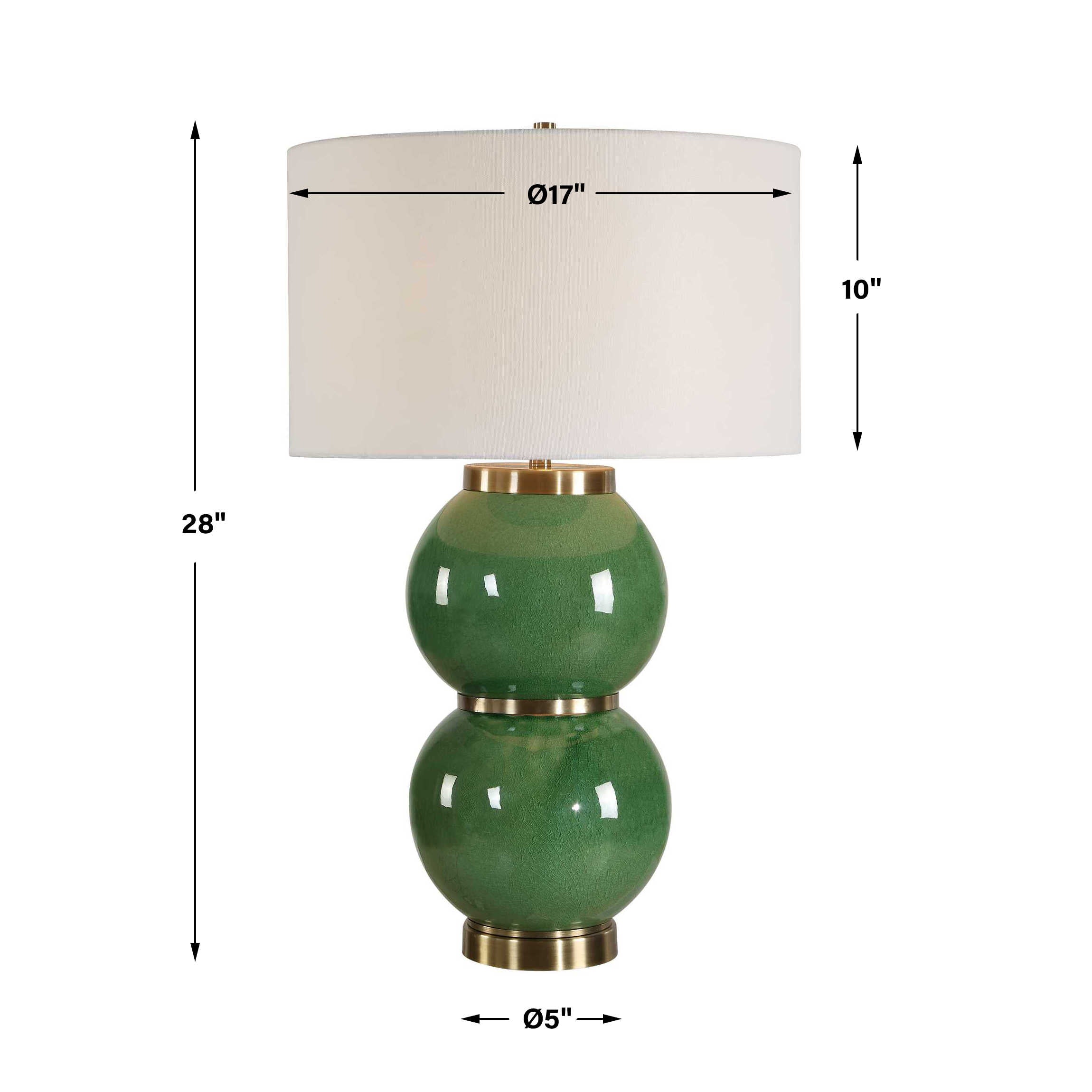 Uttermost Banner Green Spheres Table Lamp