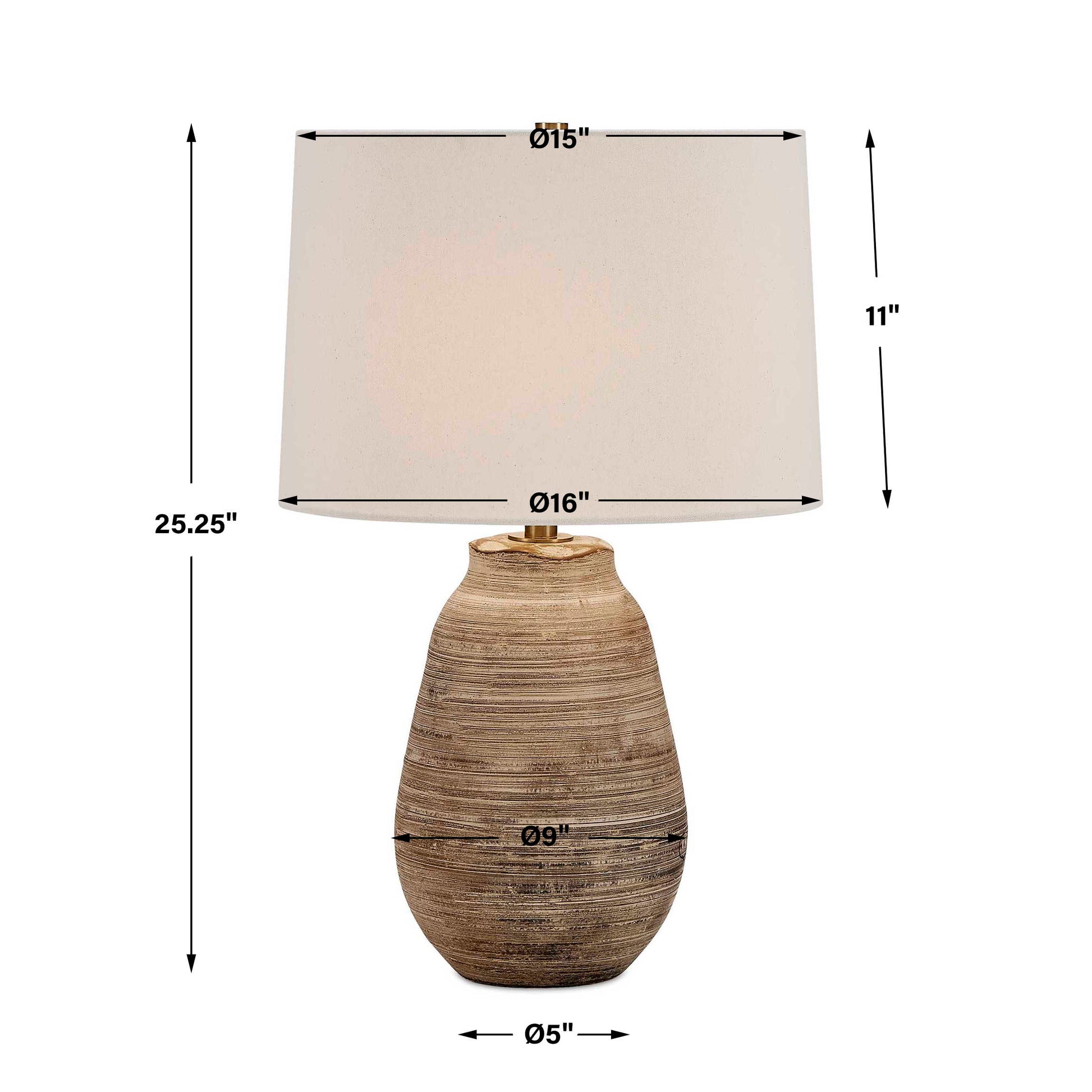 Uttermost Tonachio Etched Urn Table Lamp