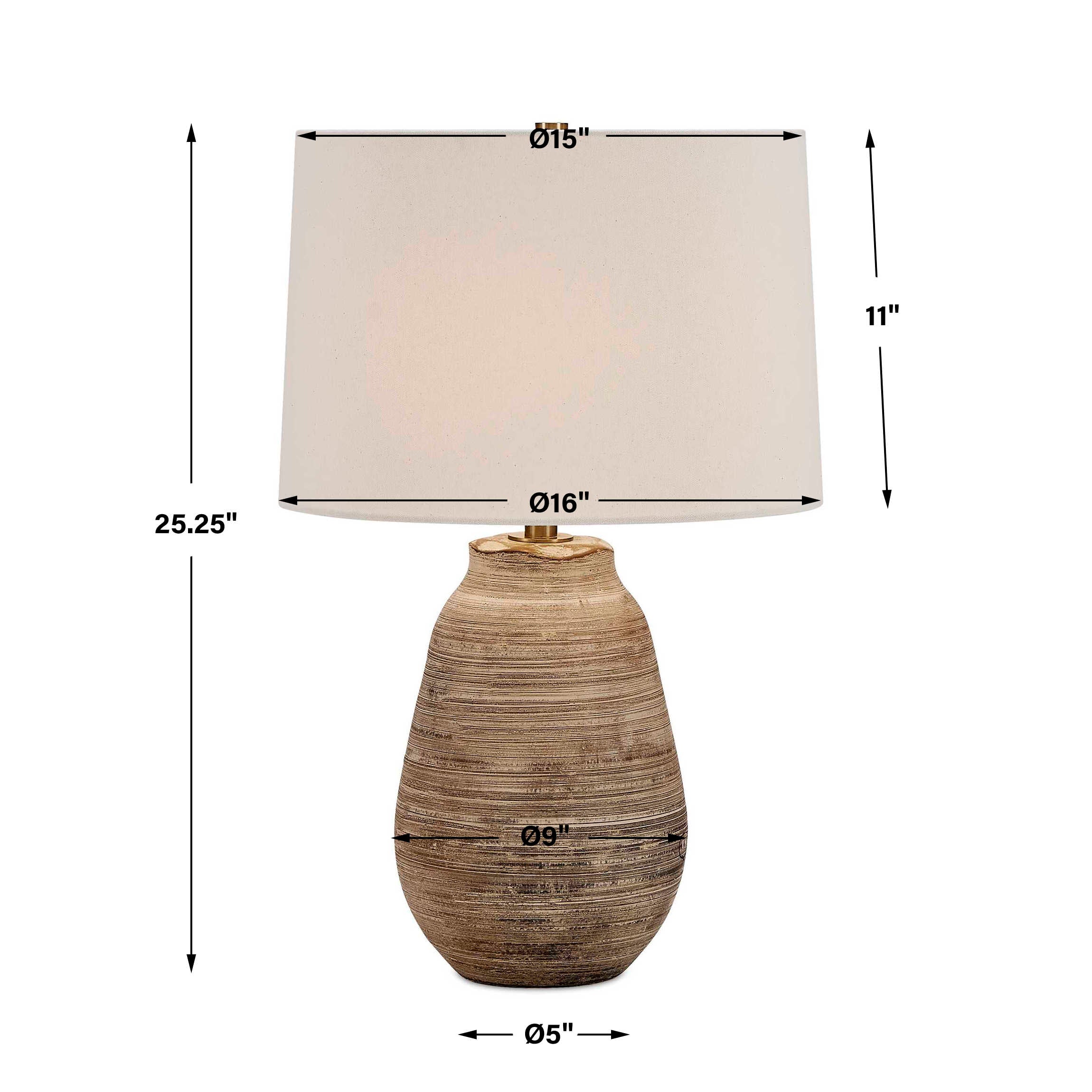 Uttermost Tonachio Etched Urn Table Lamp