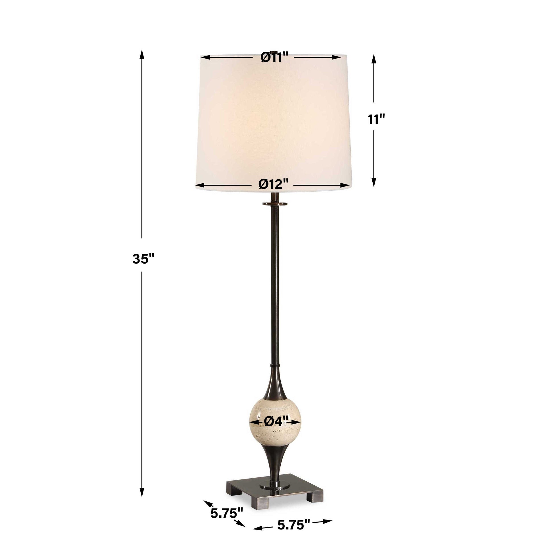 Uttermost Dempsey Bronze Buffet Lamp