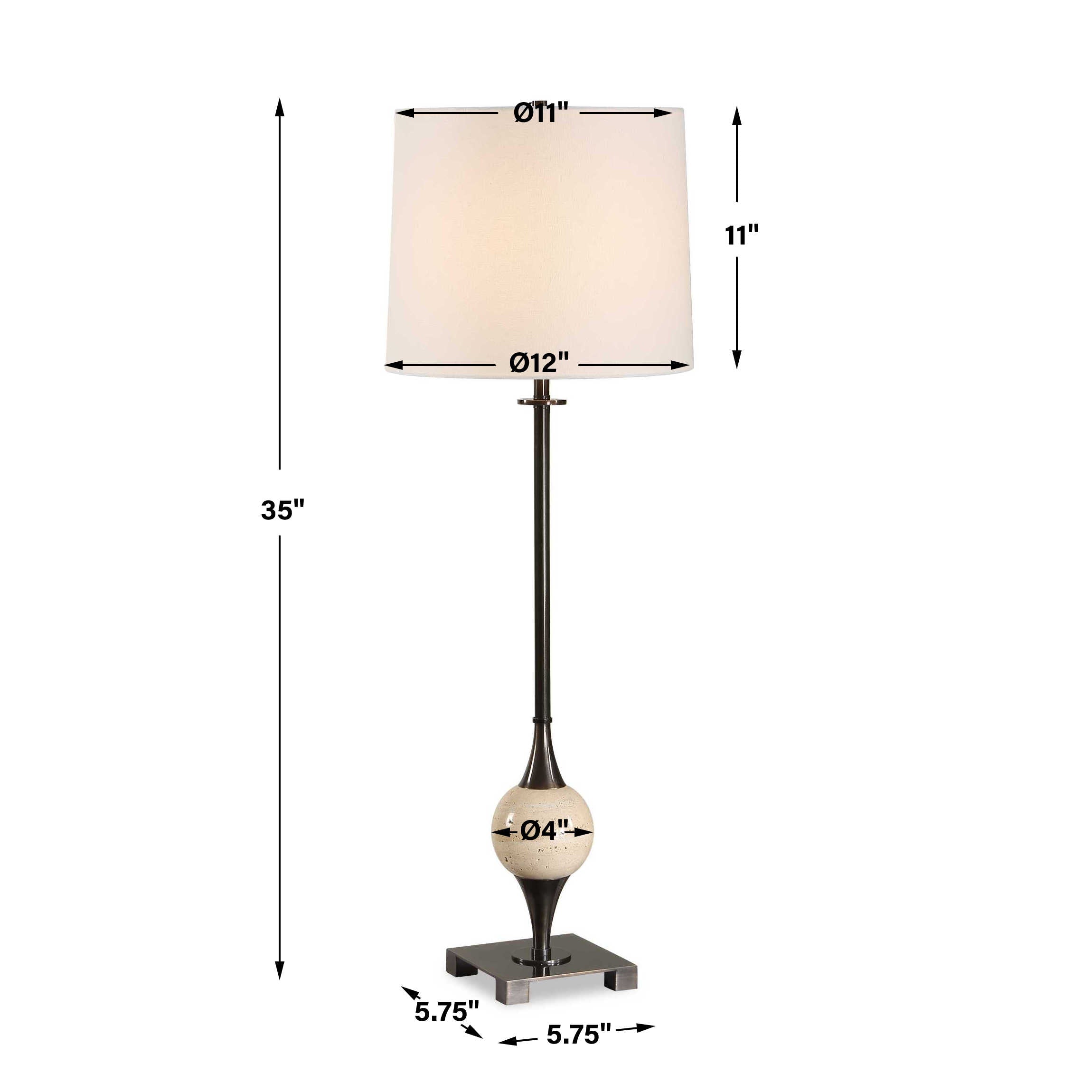 Uttermost Dempsey Bronze Buffet Lamp