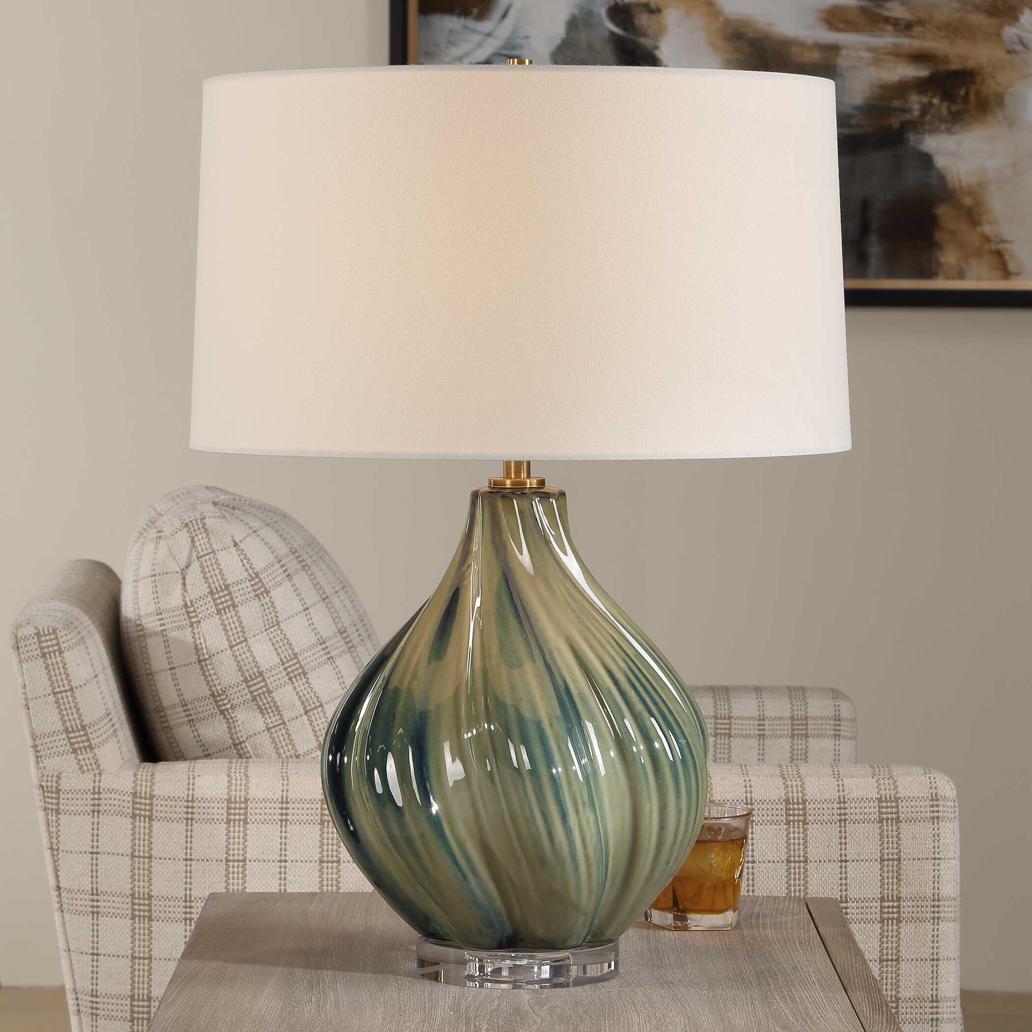 Uttermost Tausha Green Table Lamp