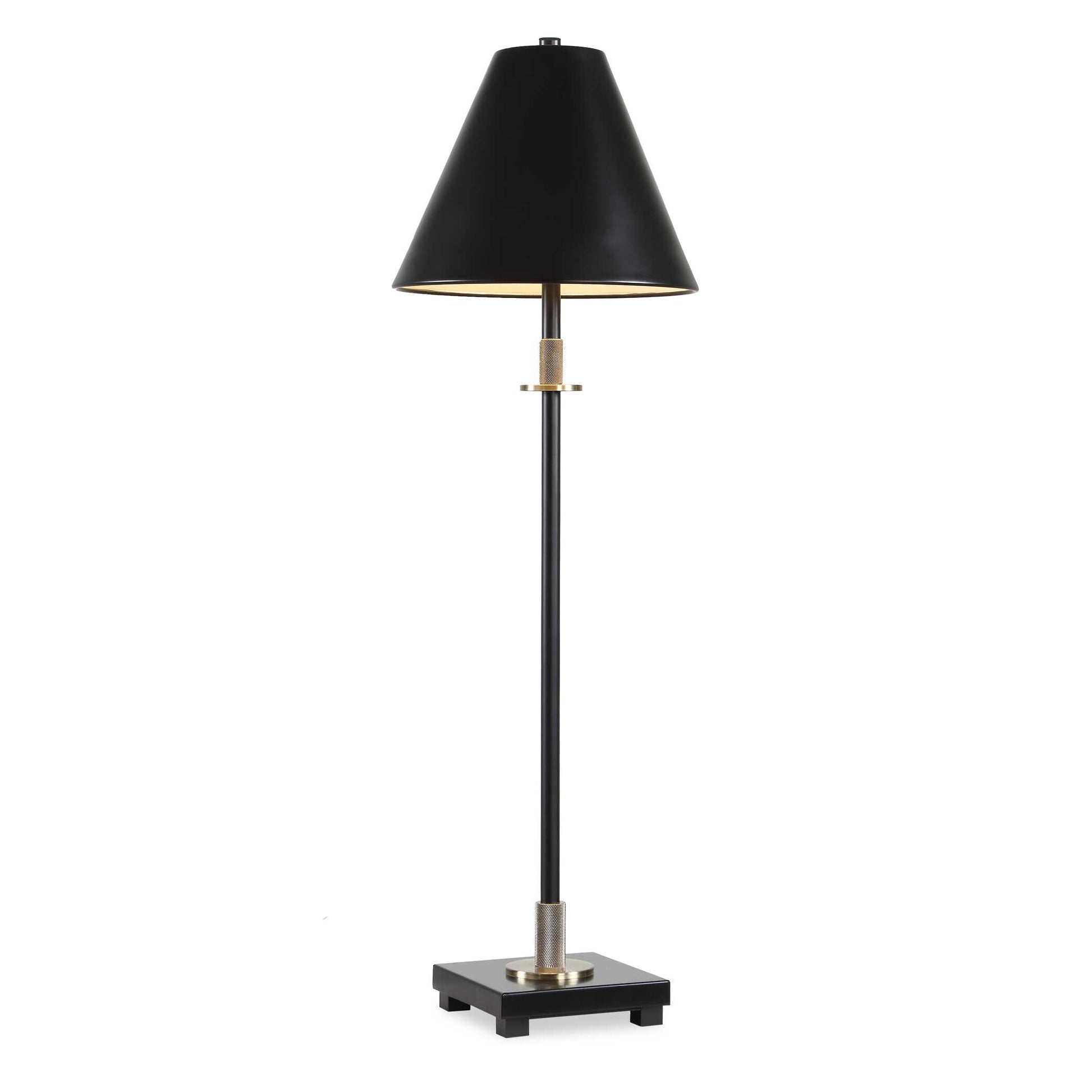 Vinehall Black Iron Buffet Lamp