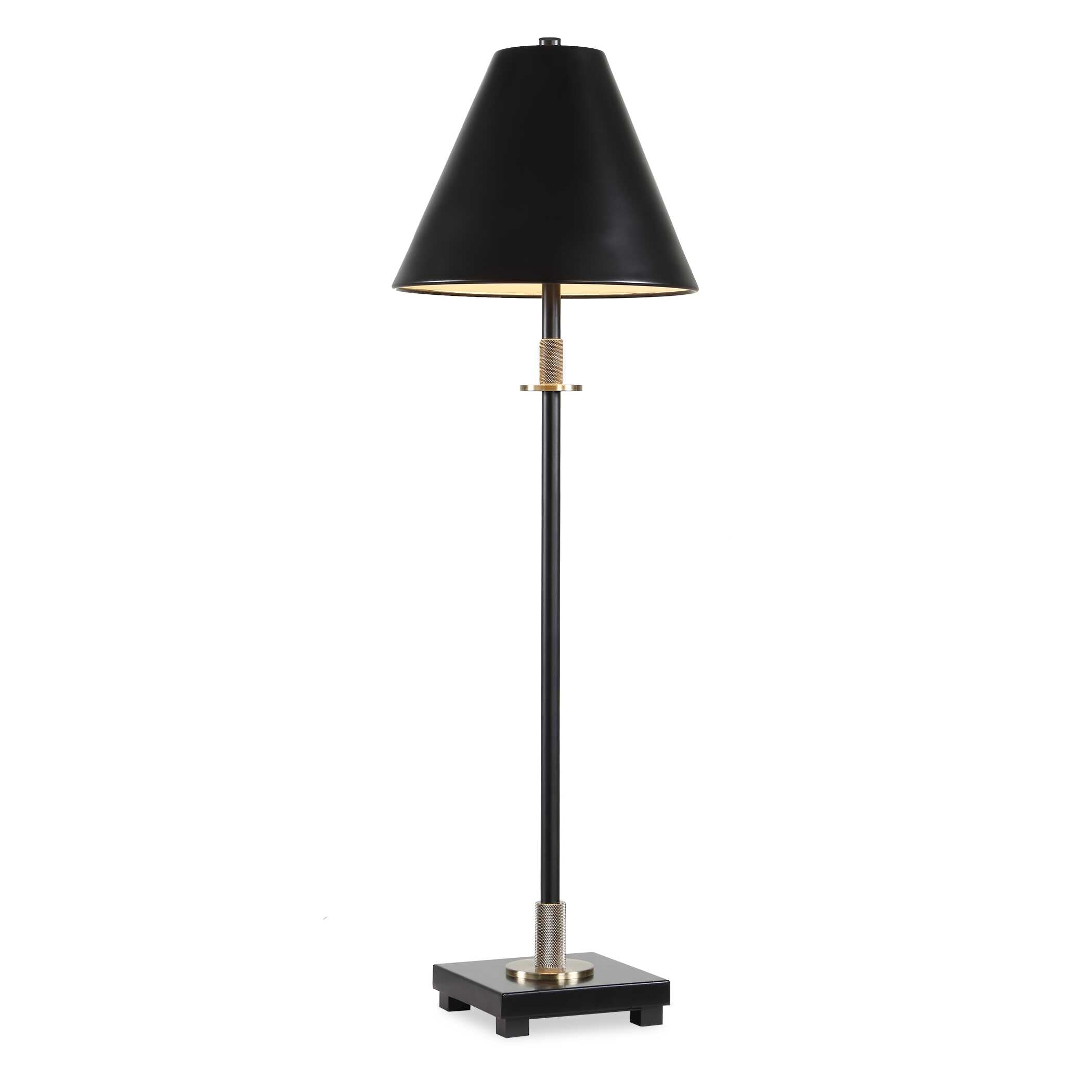Vinehall Black Iron Buffet Lamp