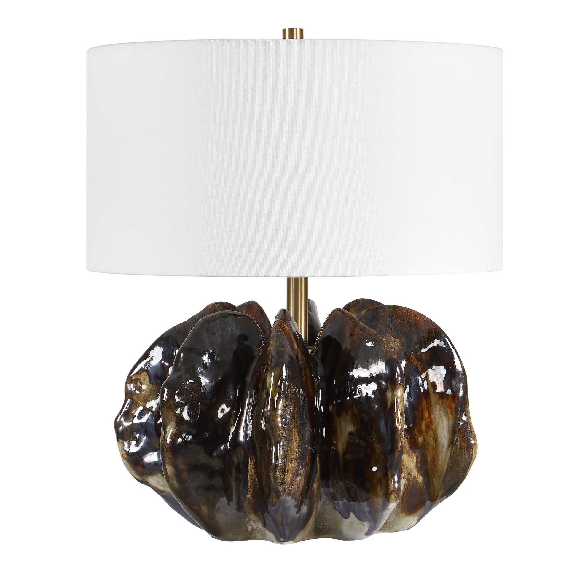 Uttermost Jaudon Brown Glass Table Lamp