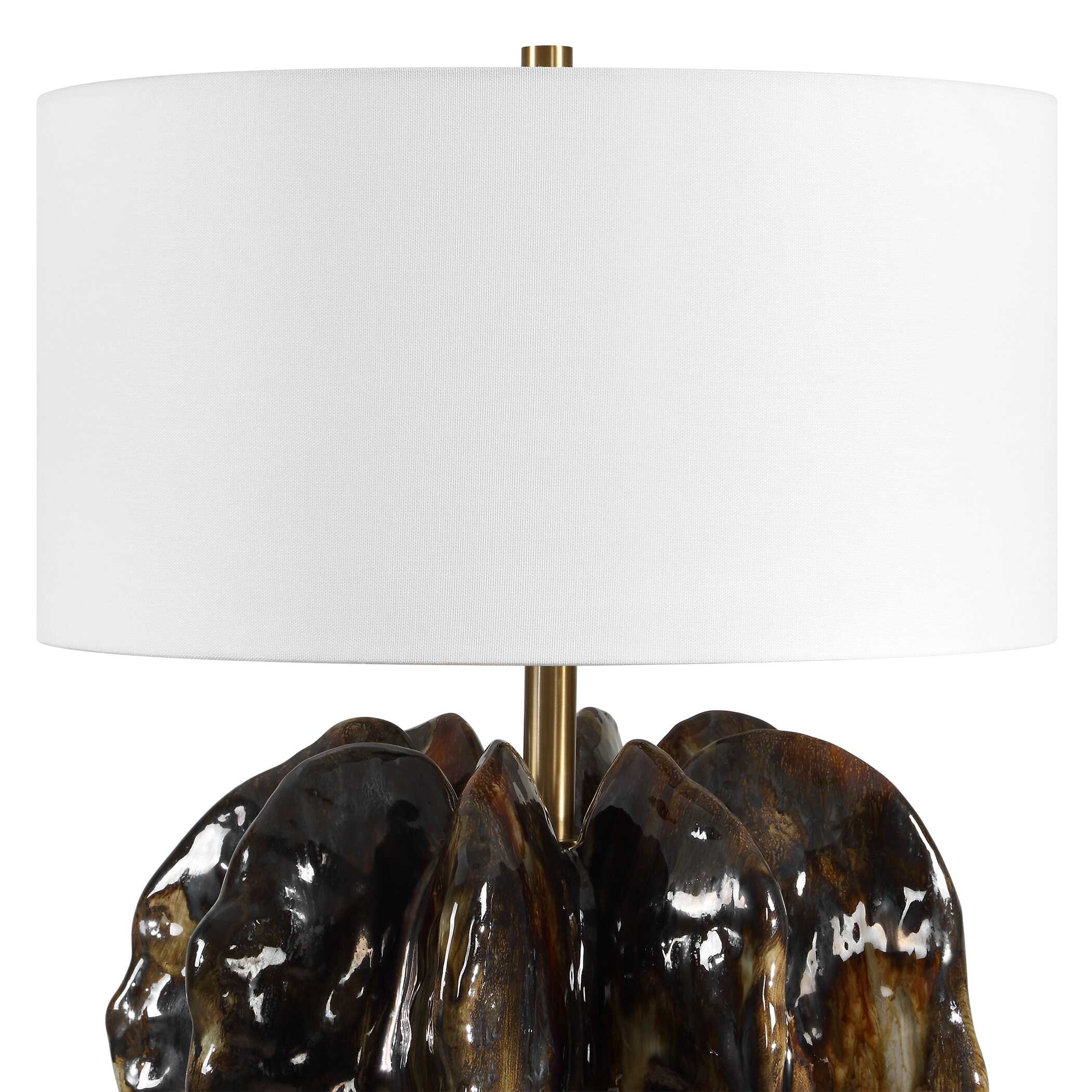 Uttermost Jaudon Brown Glass Table Lamp