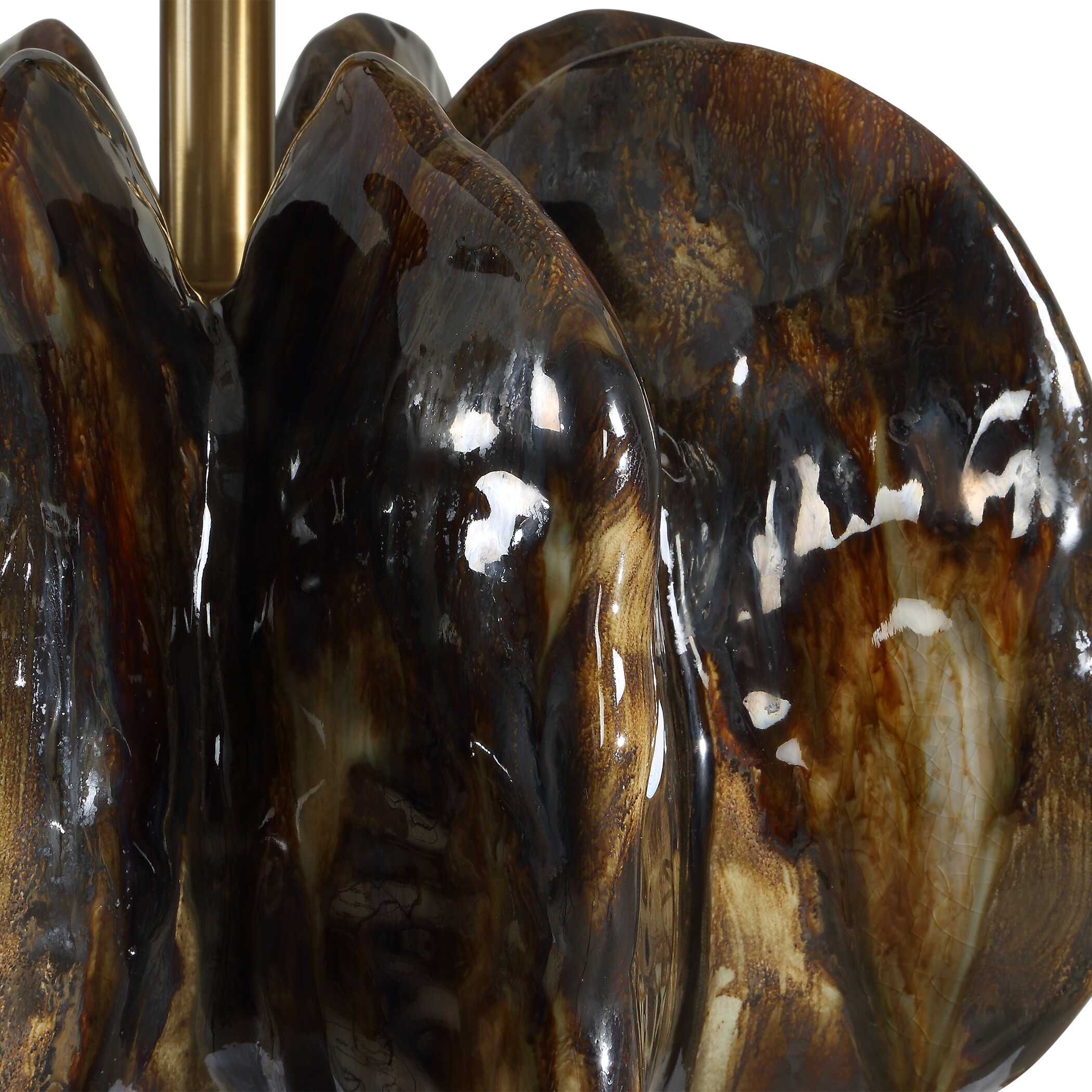 Uttermost Jaudon Brown Glass Table Lamp