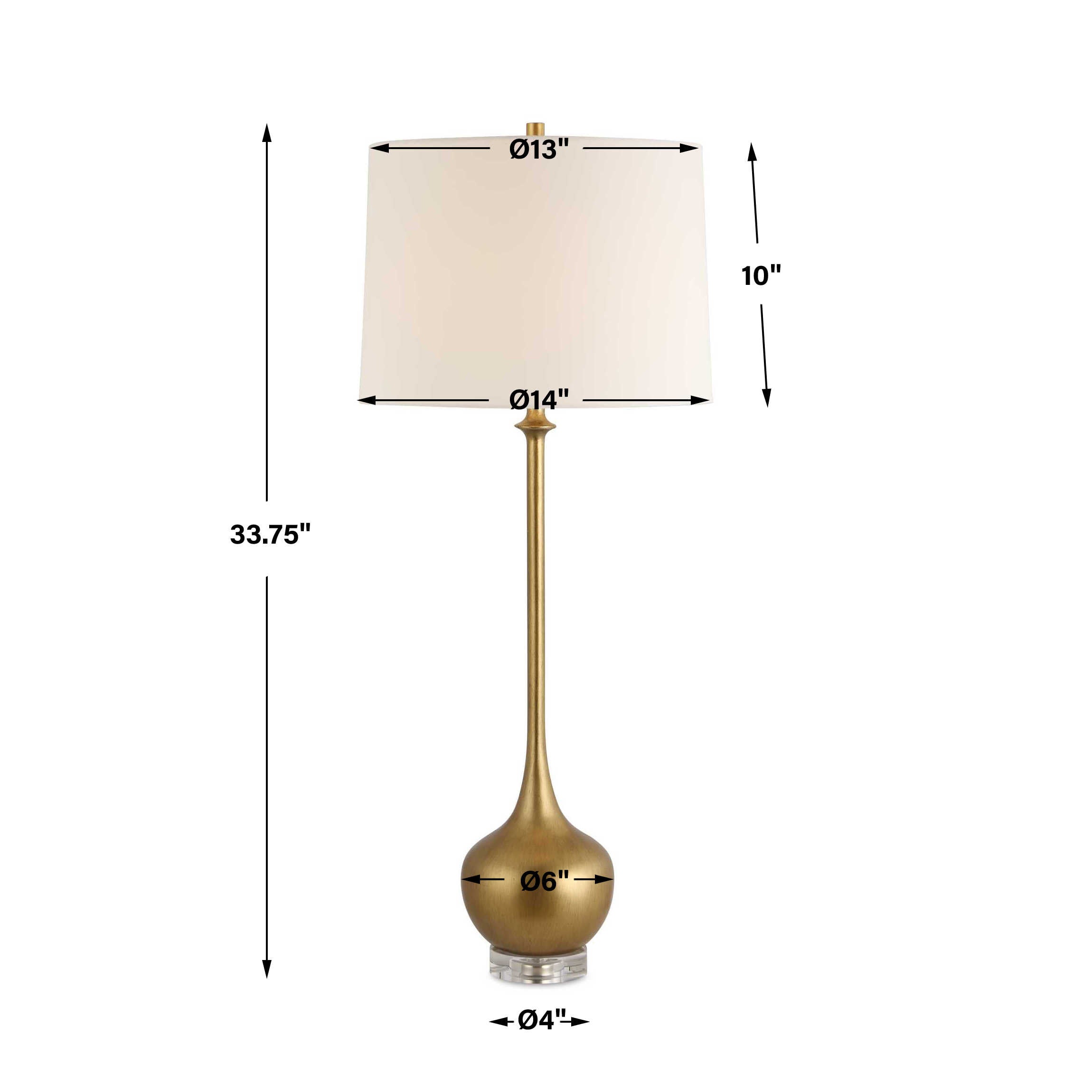 Uttermost Good As Gold Buffet Lamp