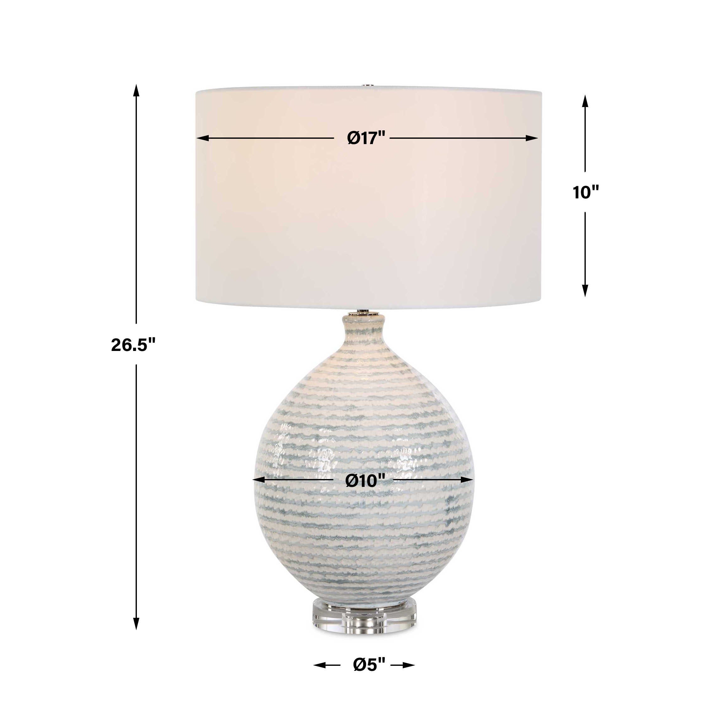 Uttermost Clary Horizontally Striped Table Lamp