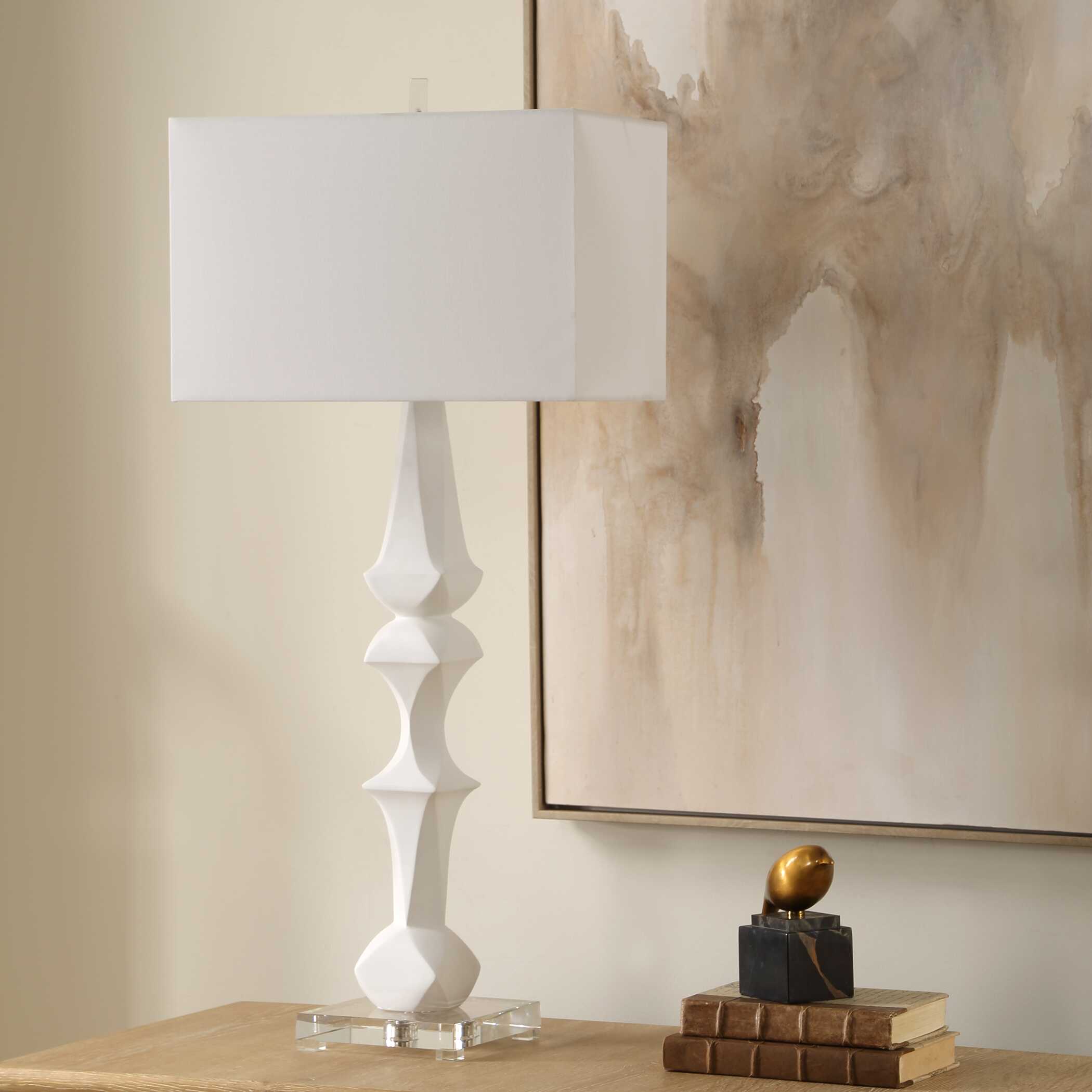 Uttermost Mayme White Table Lamp