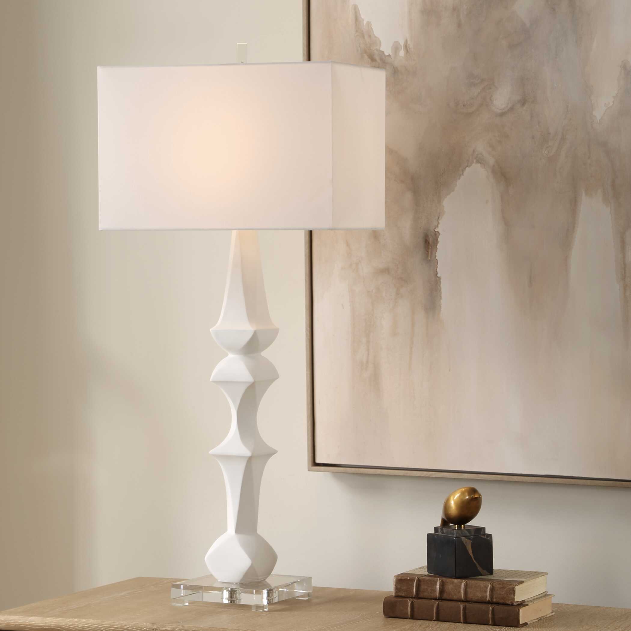 Uttermost Mayme White Table Lamp