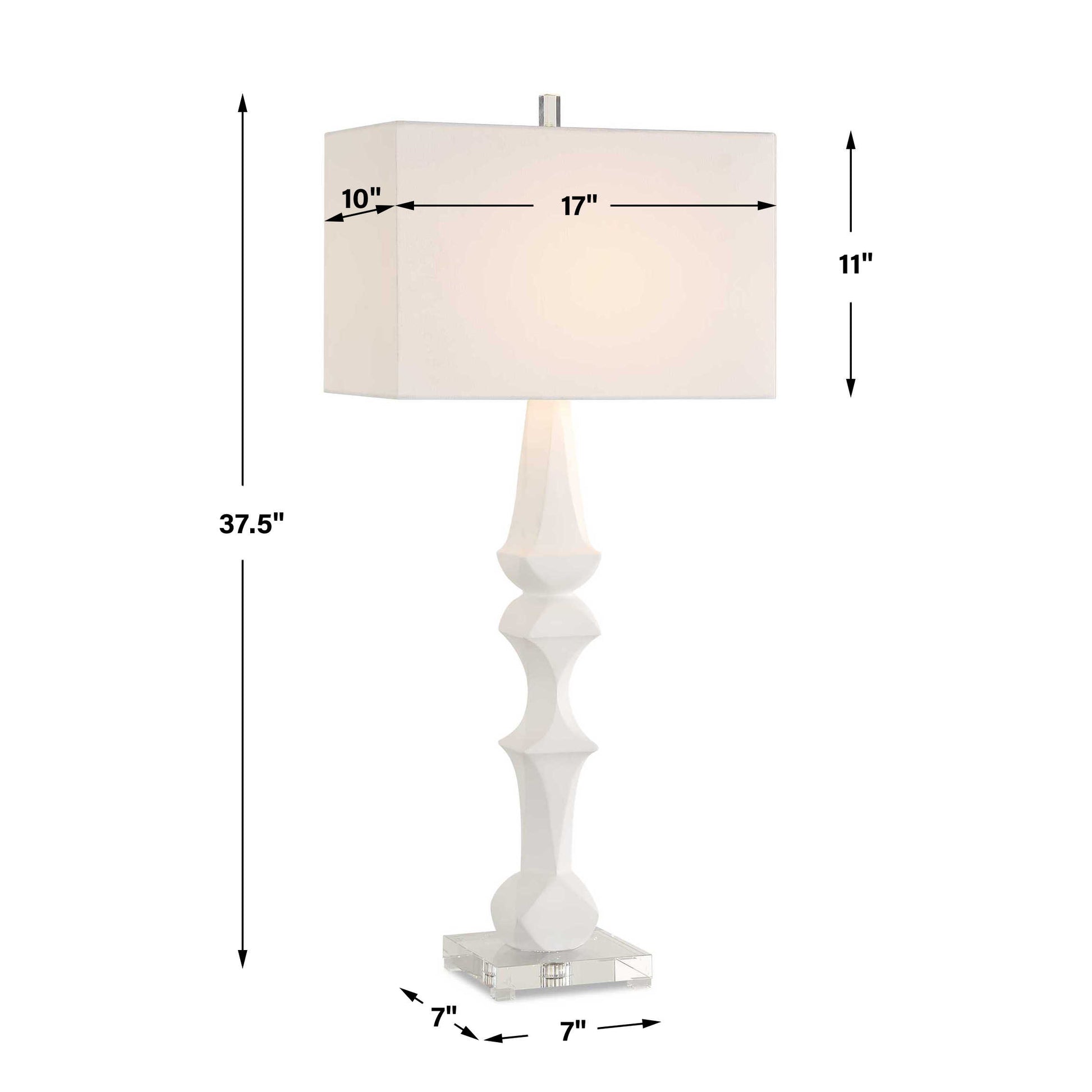 Uttermost Mayme White Table Lamp