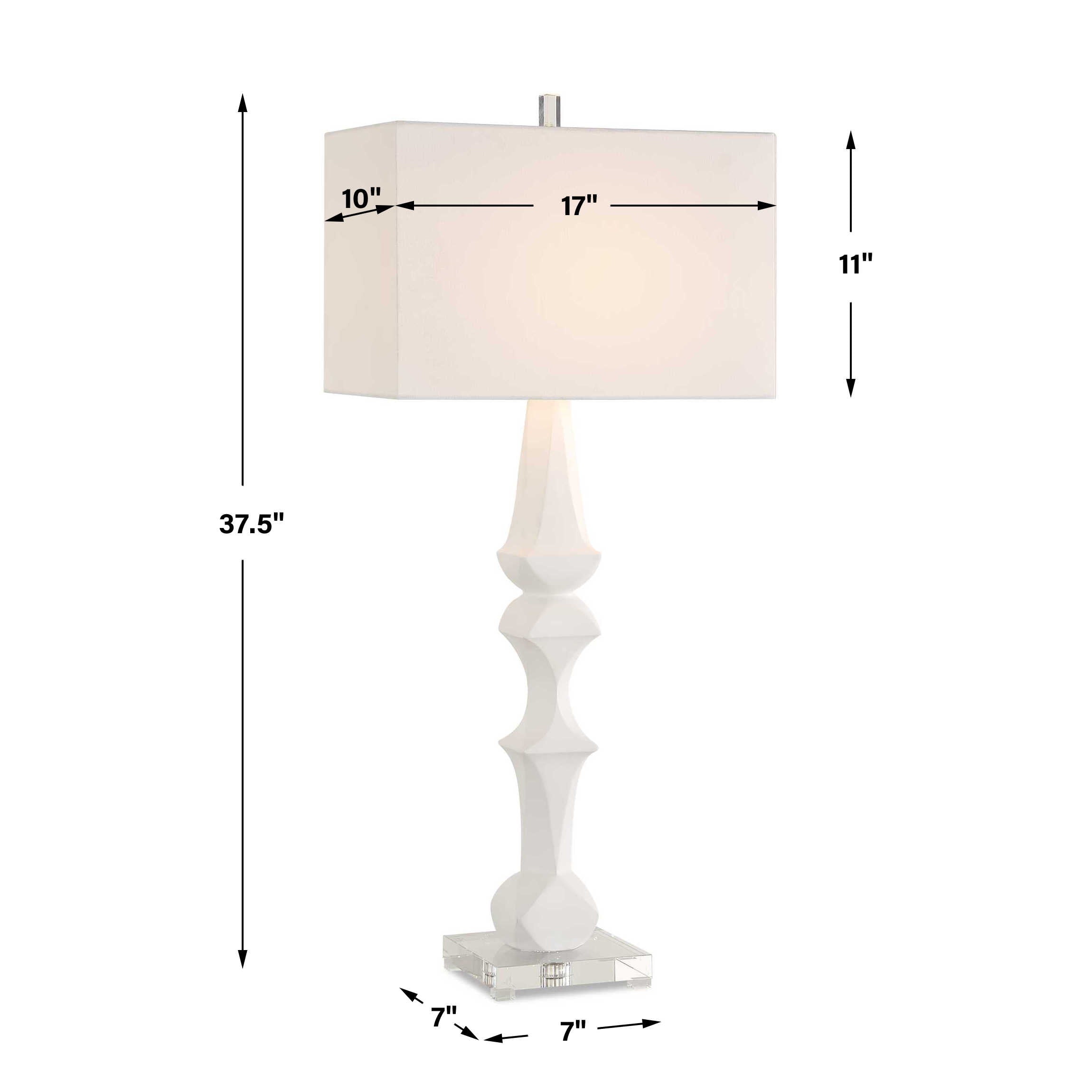Uttermost Mayme White Table Lamp