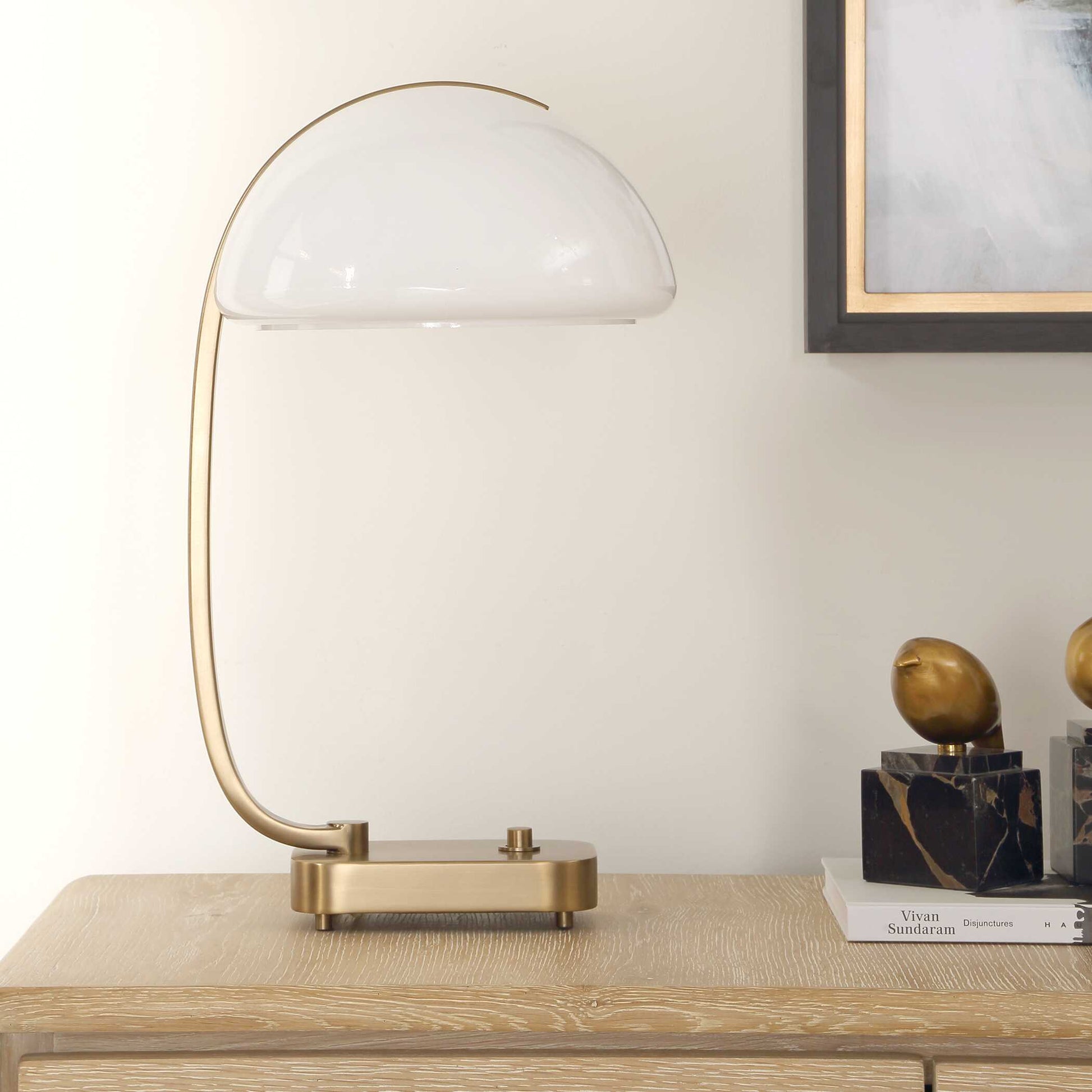 Uttermost Bend The Rules Brass Desk Lamp