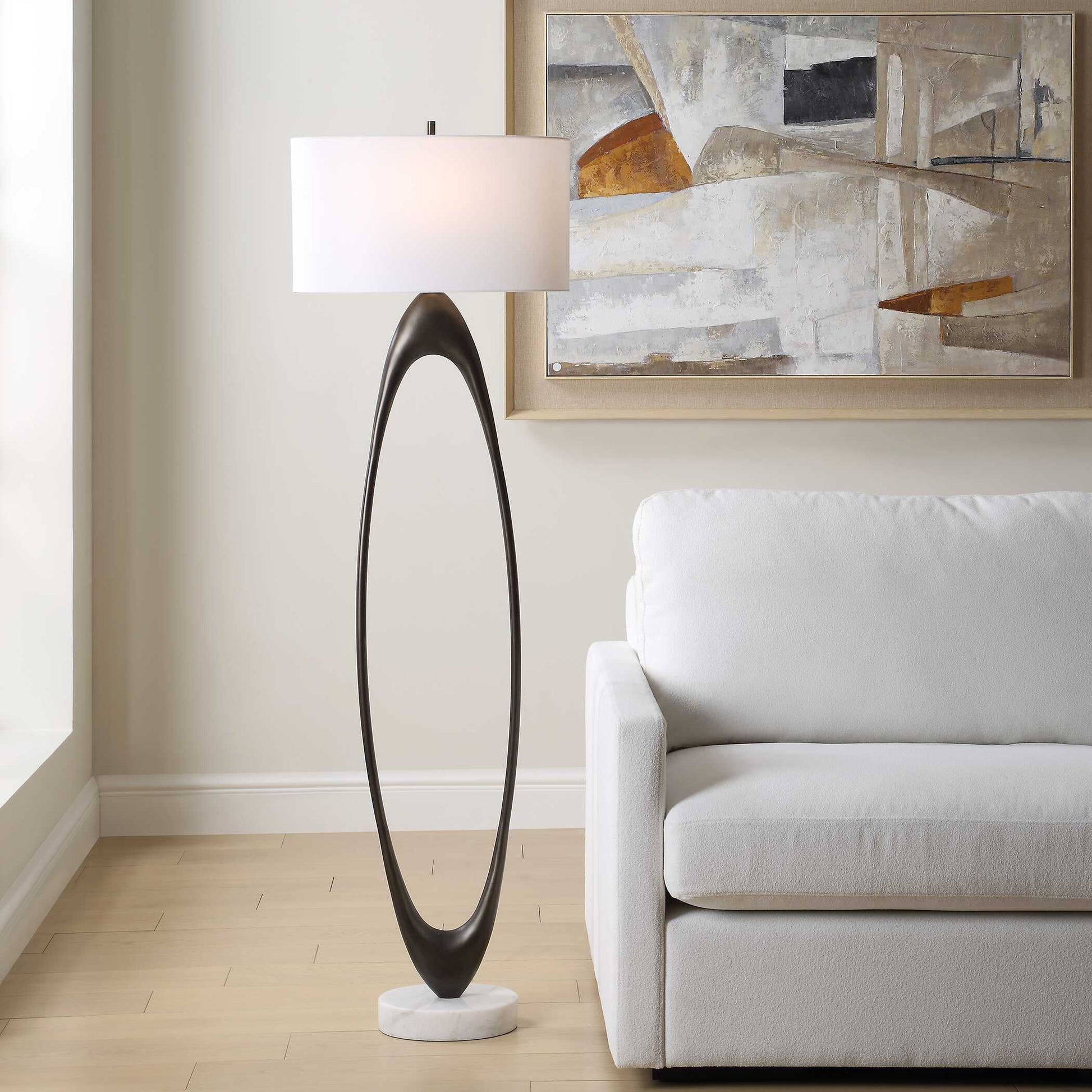 Uttermost Sonic Open Oval Floor Lamp