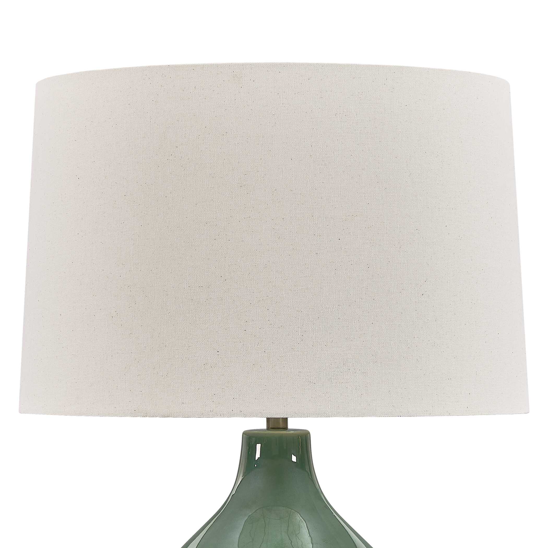 Uttermost Breya Green Glaze Table Lamp