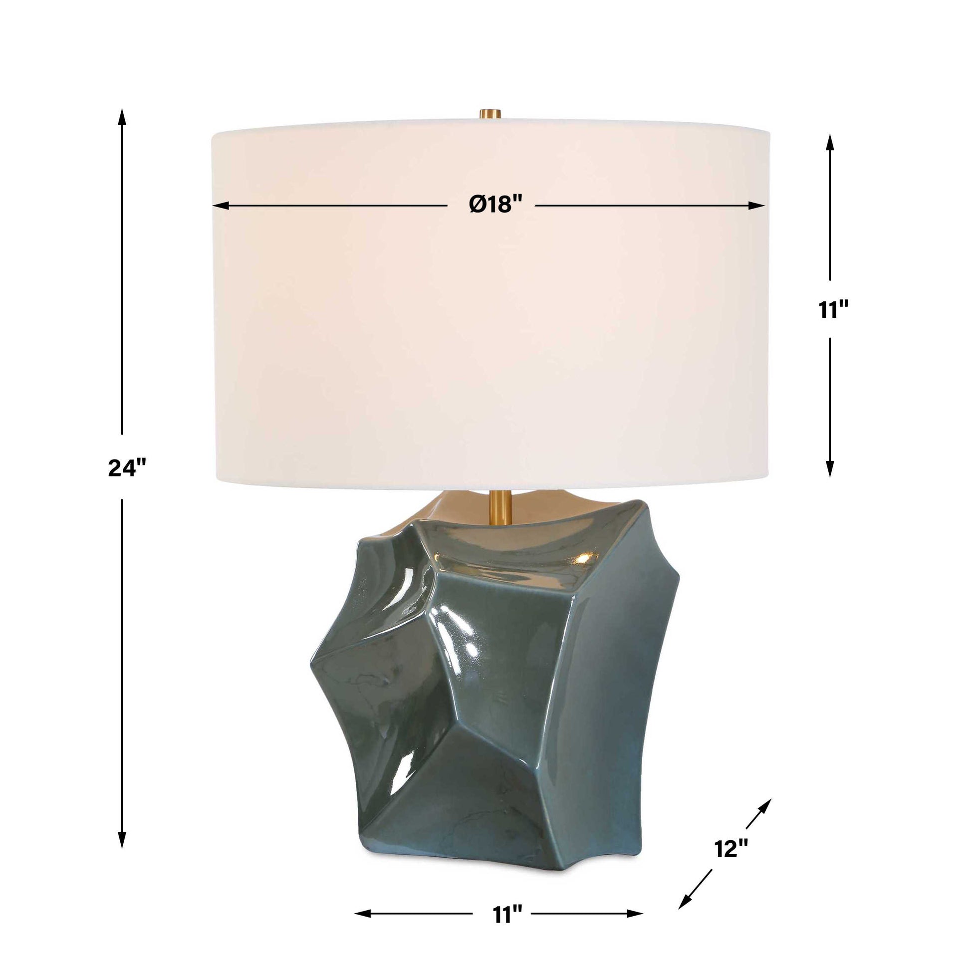 Uttermost Prisma Smoky Bronze Table Lamp