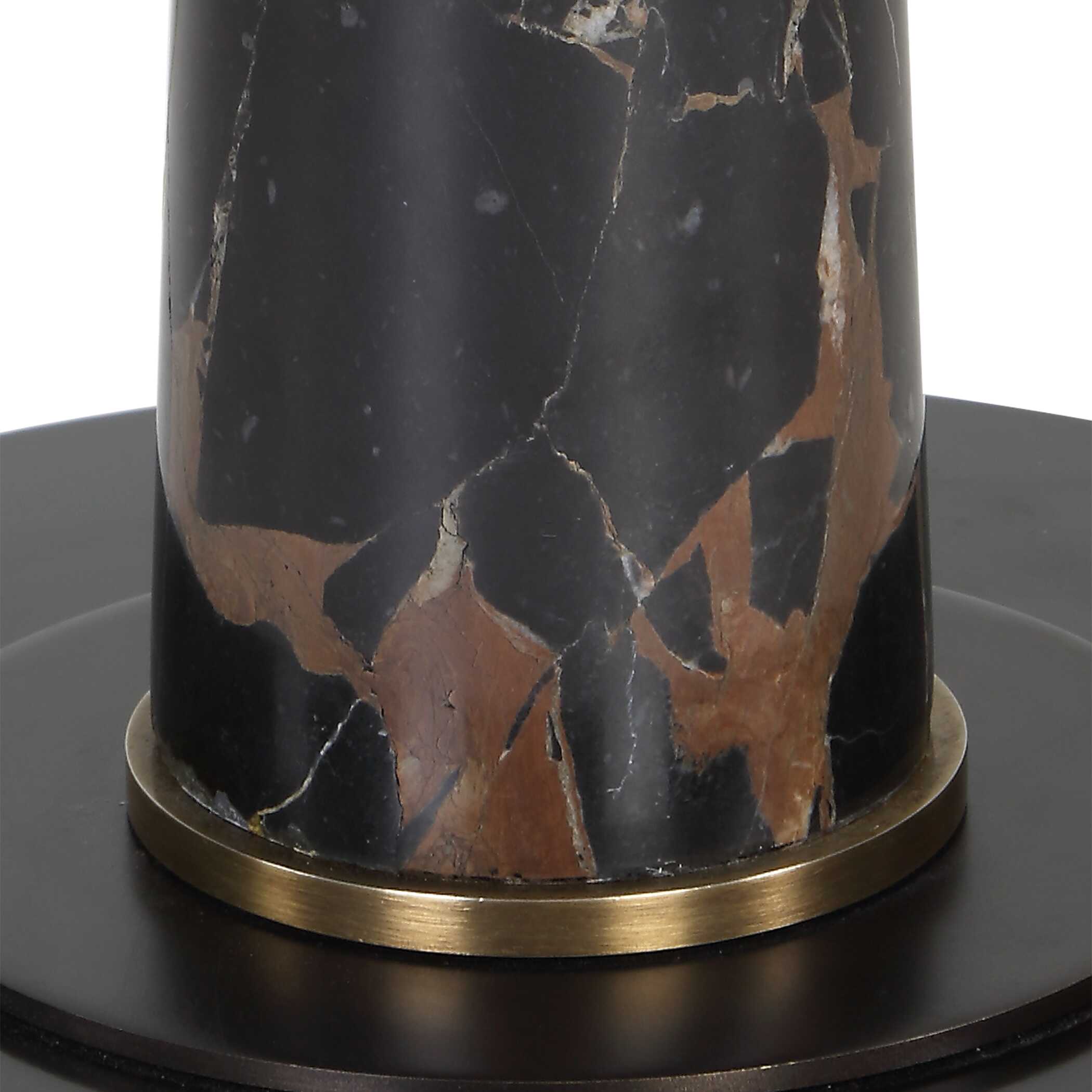 Uttermost Tallarico Brass & Marble Floor Lamp