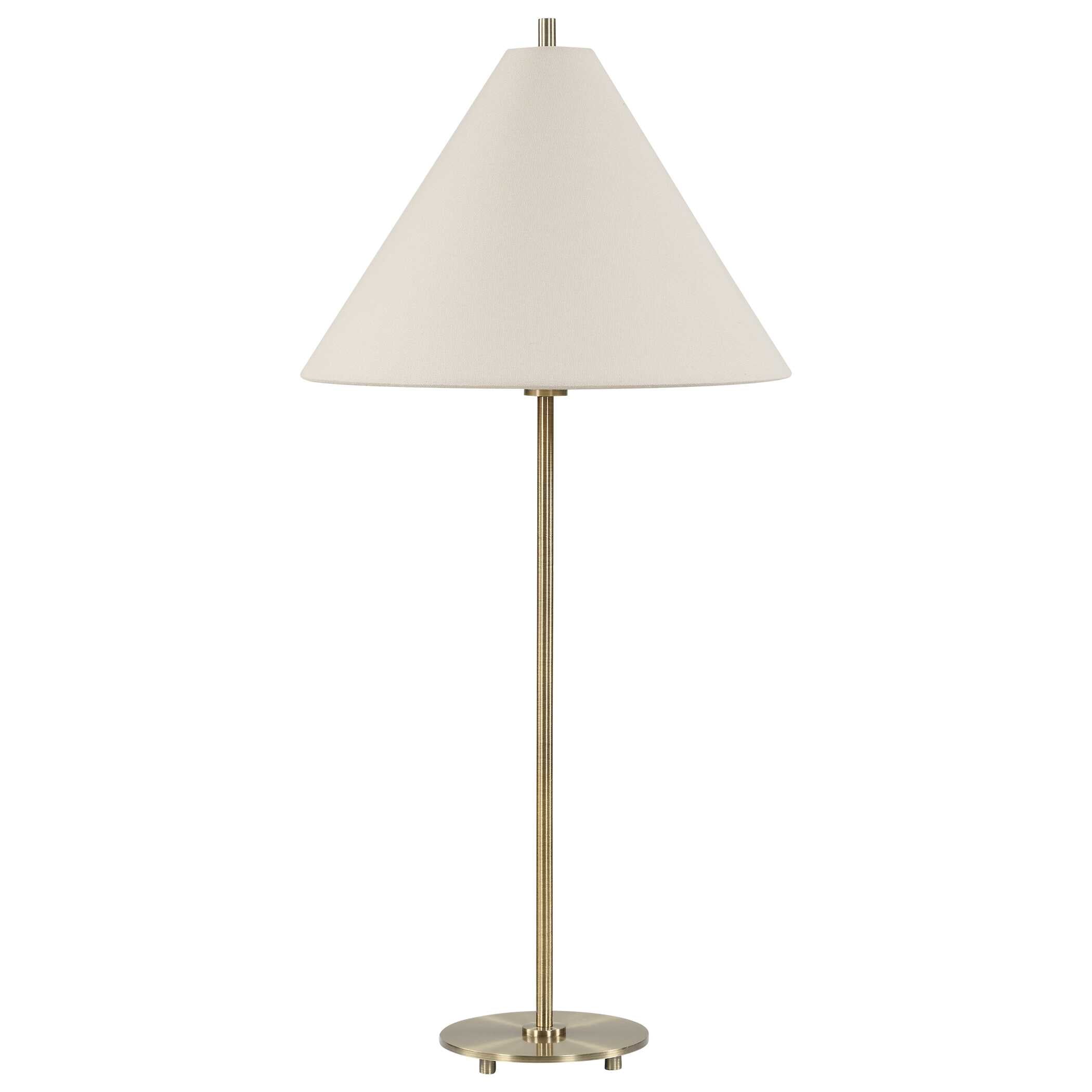 Ashford Round Antique Brass Table Lamps, S/2