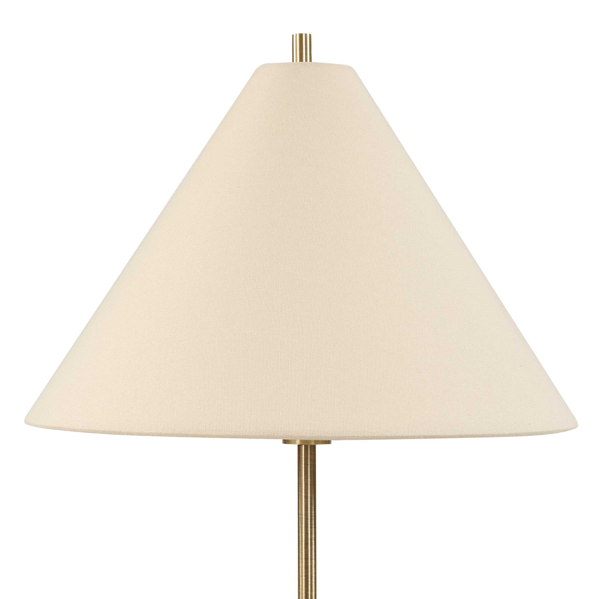 Ashford Round Antique Brass Table Lamps, S/2