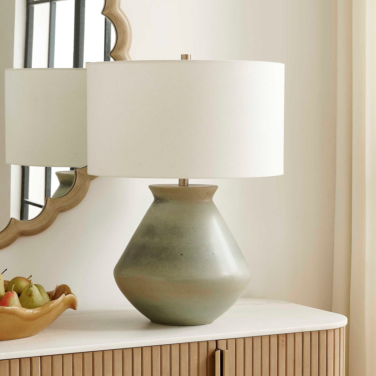 Uttermost Natrone Sage Green Table Lamp