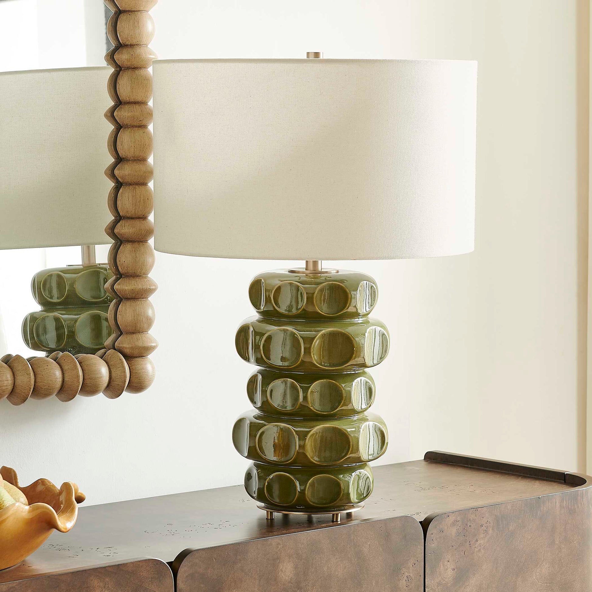 Uttermost Masau Moss Green Table Lamp