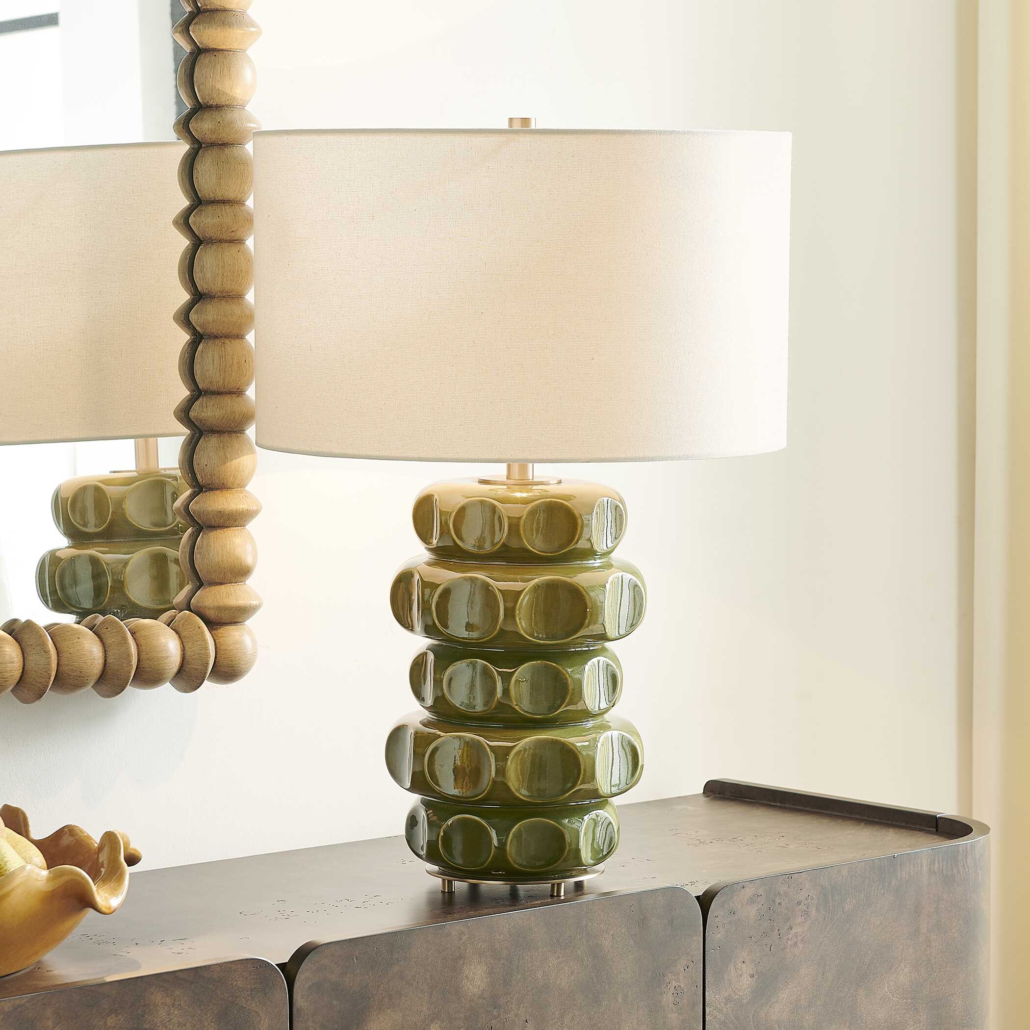Uttermost Masau Moss Green Table Lamp