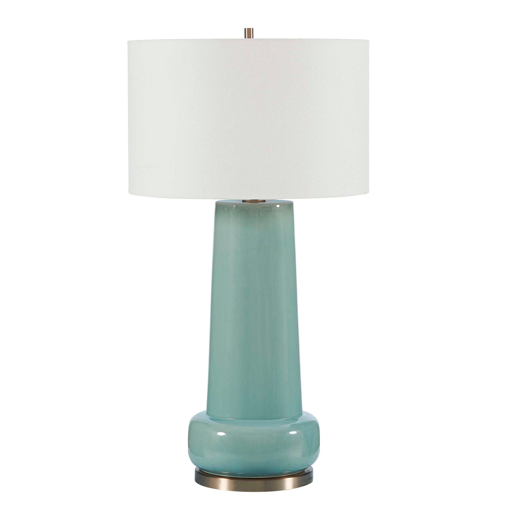 Uttermost Claudin Aqua Blue Table Lamp