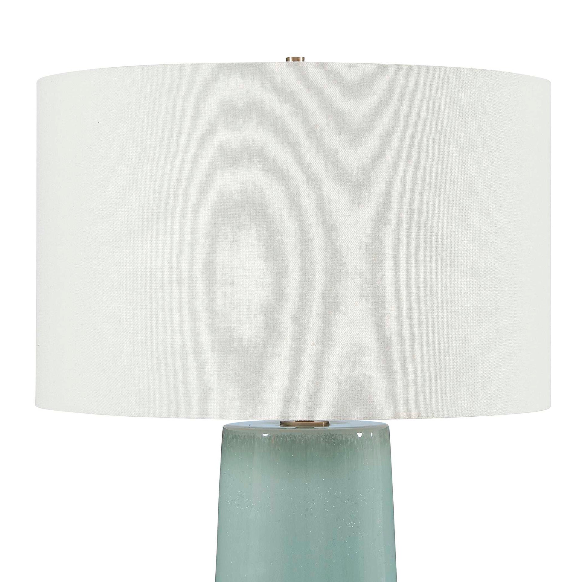 Uttermost Claudin Aqua Blue Table Lamp