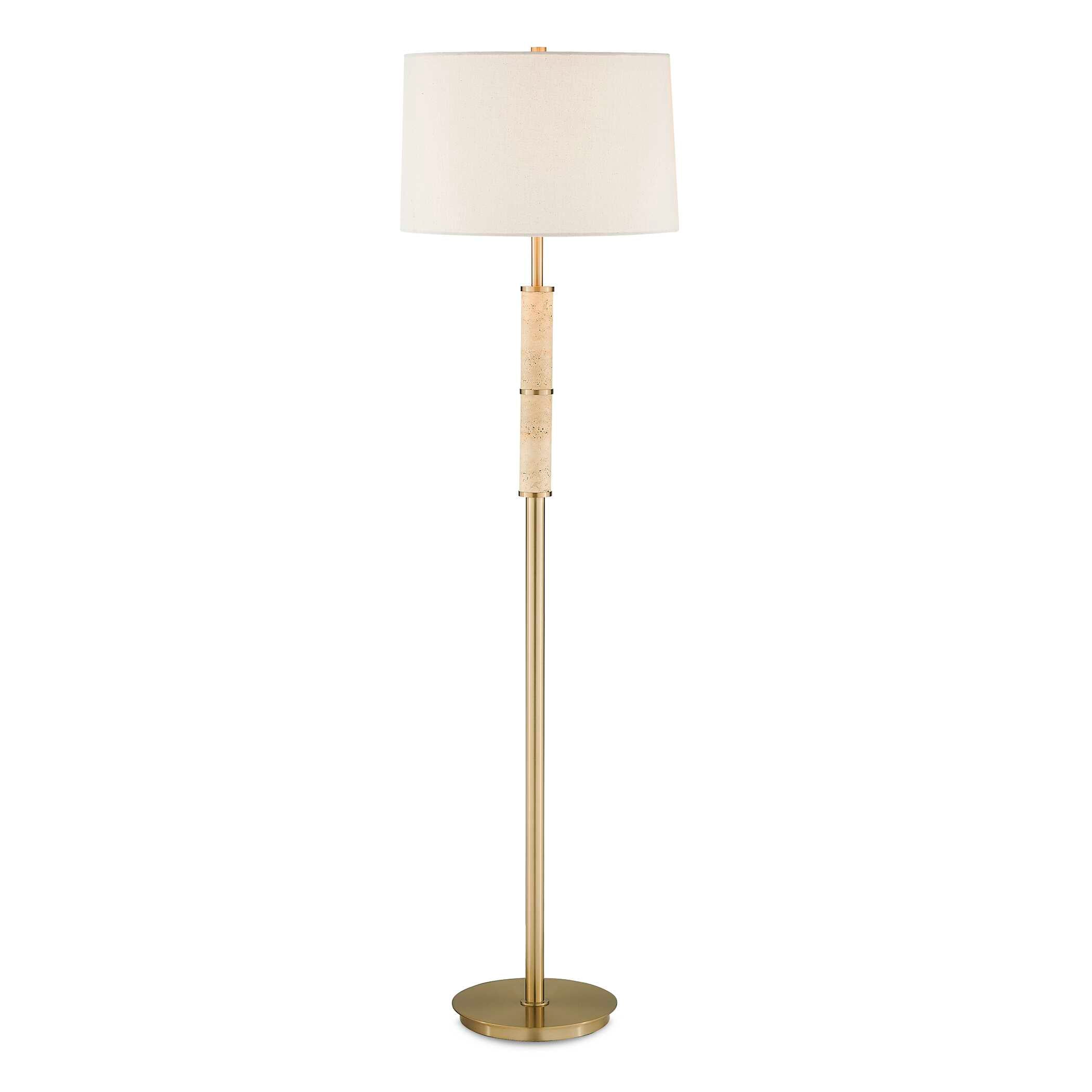 Uttermost Verlaine Travertine Floor Lamp