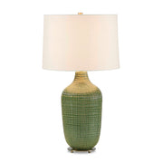 Uttermost Dulcich Green Grid Table Lamp