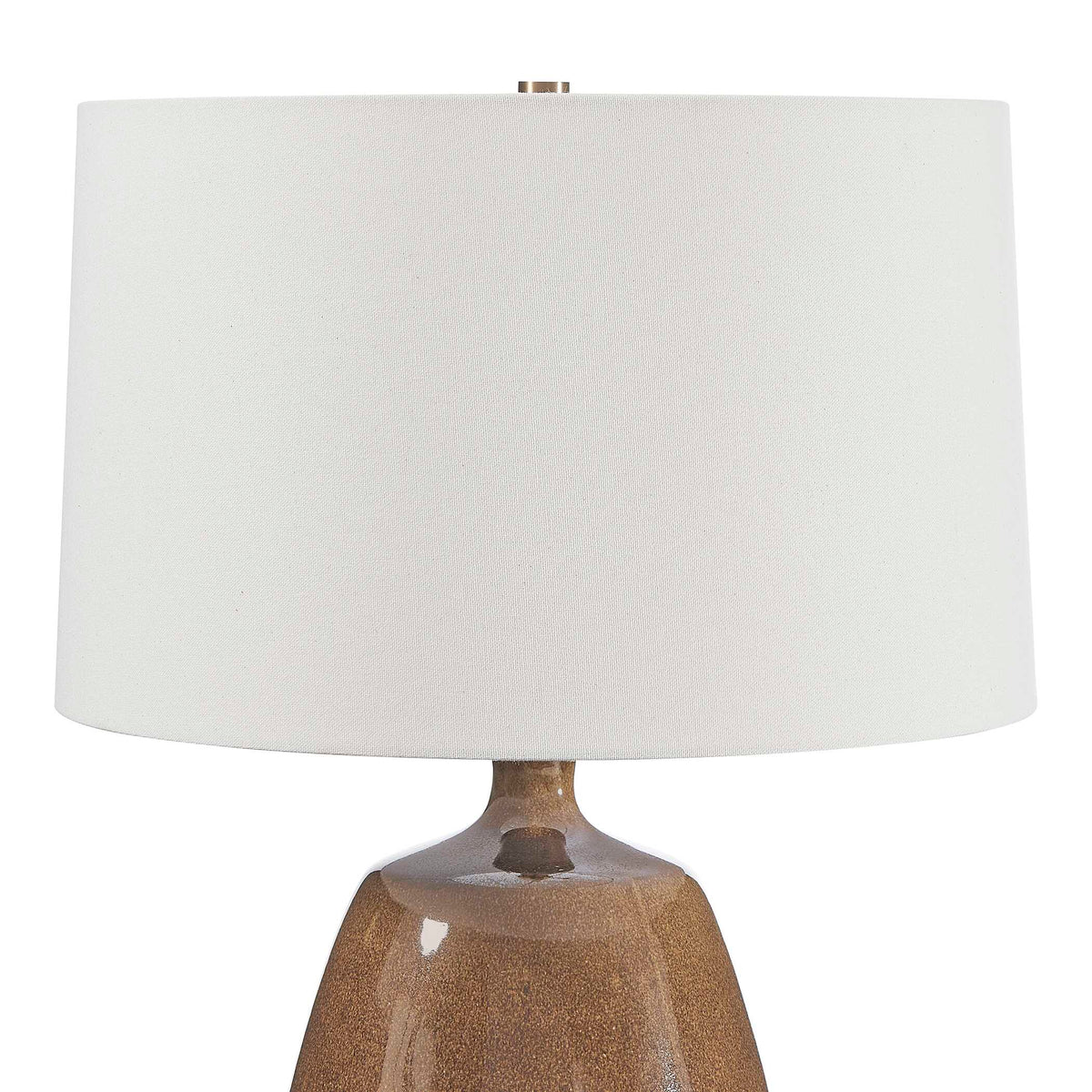 Uttermost Vinson Glossy Brown Table Lamp