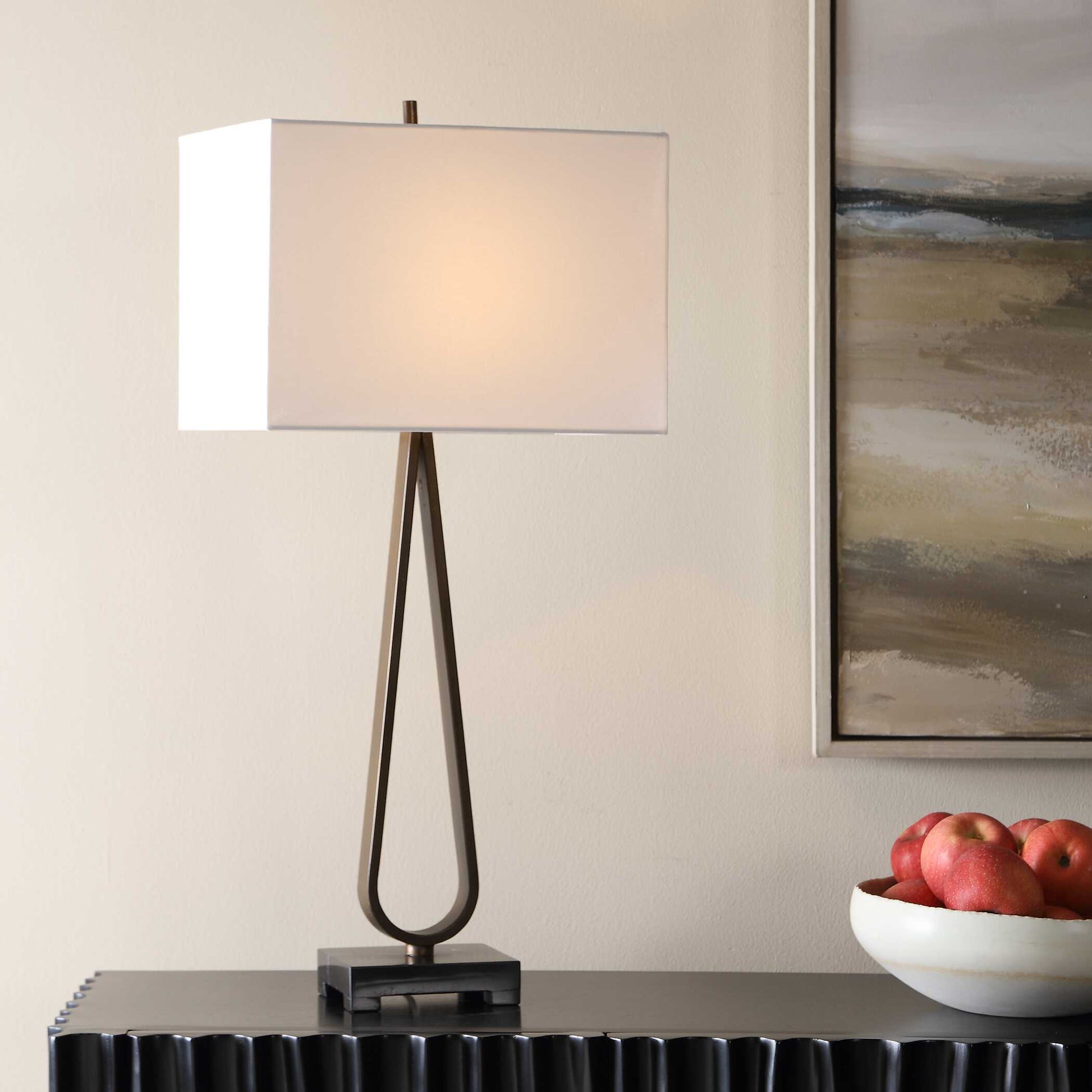 Uttermost Galloway Dark Bronze Table Lamp