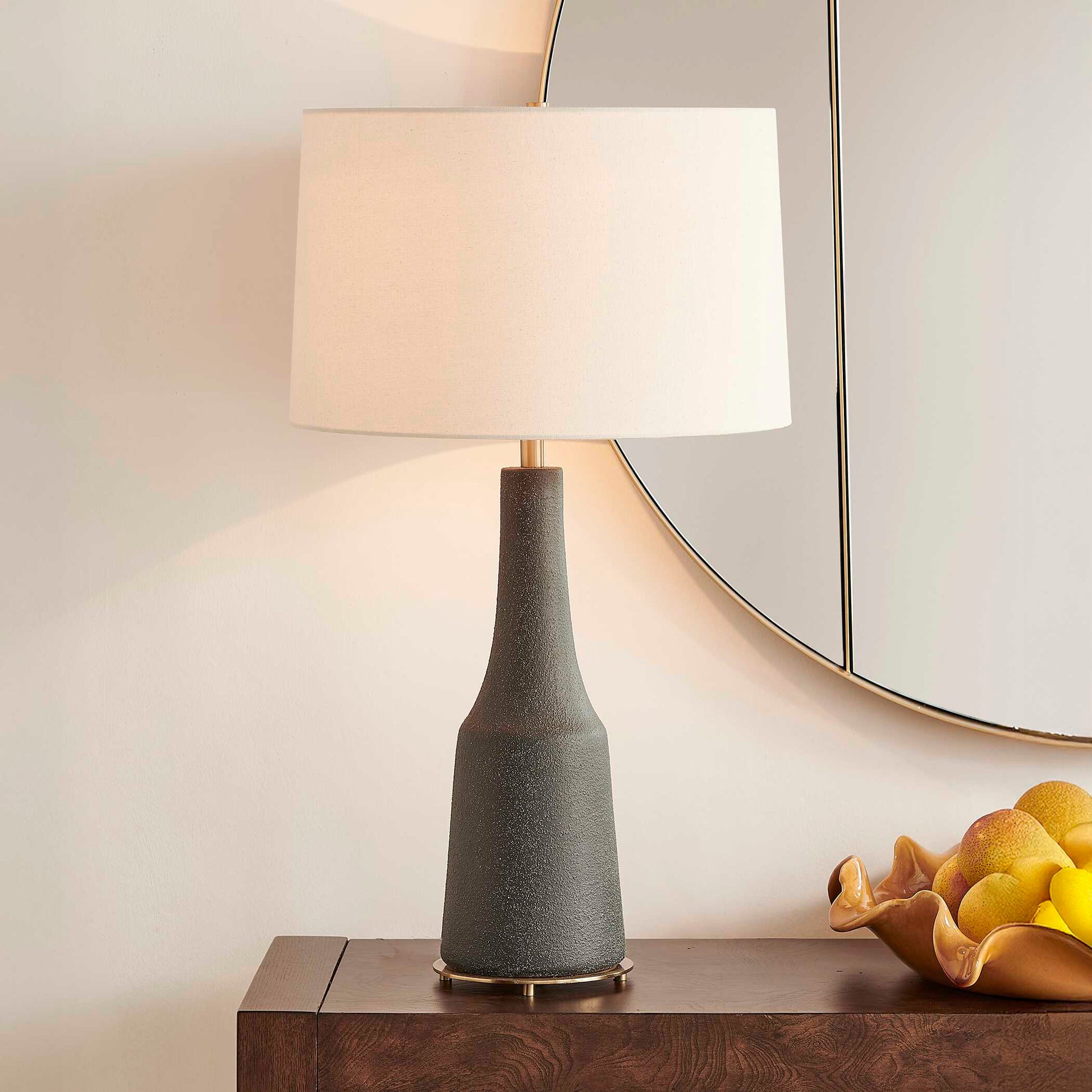 Uttermost Slovis Dark Gray Table Lamp