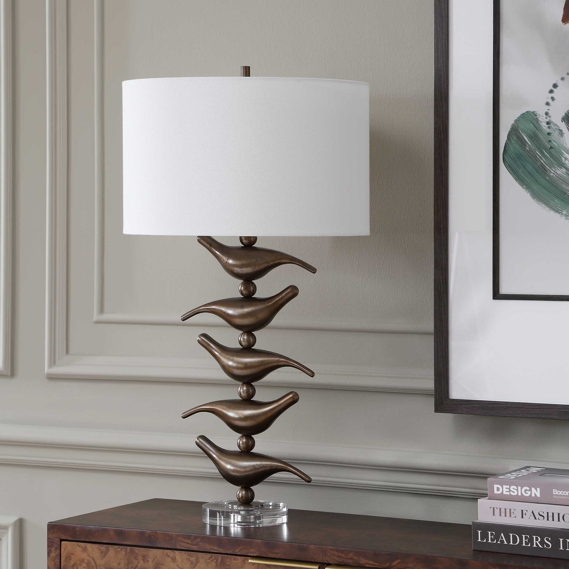 Uttermost Sing Song Bronze Table Lamp