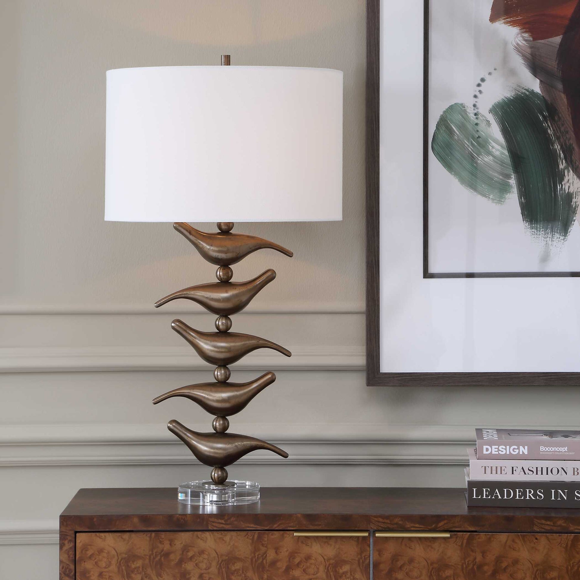 Uttermost Sing Song Bronze Table Lamp